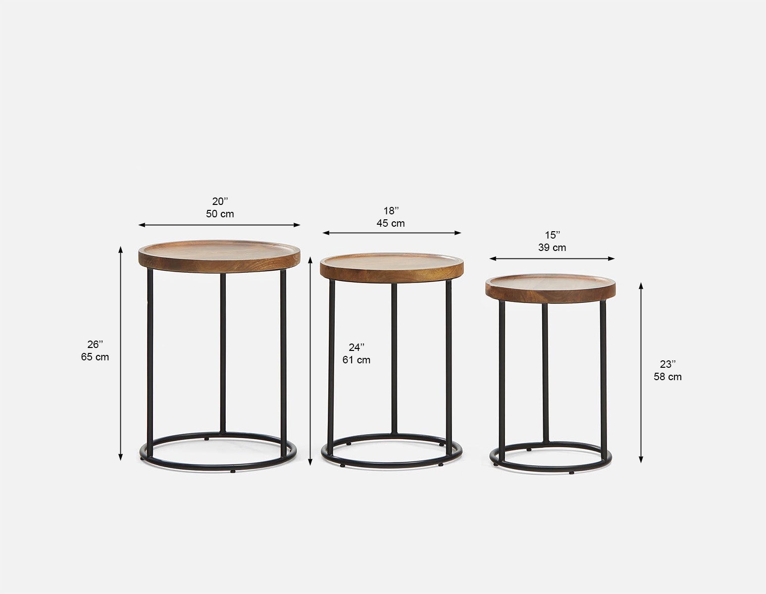 XACHARY set of 3 nesting tables undefined