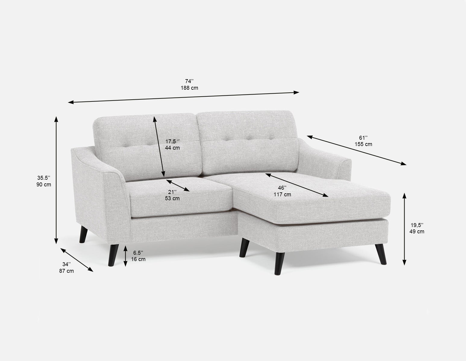 SIRINE interchangeable sectional sofa undefined