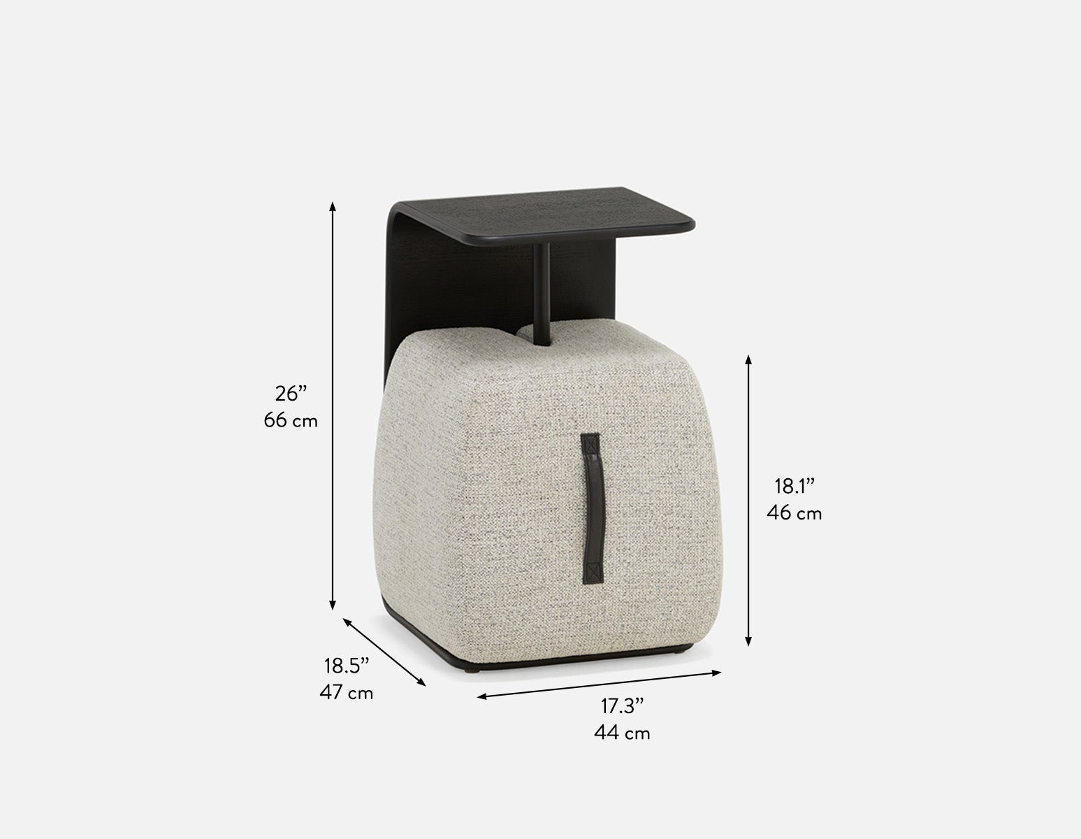 ALANA table d'appoint avec pouf undefined