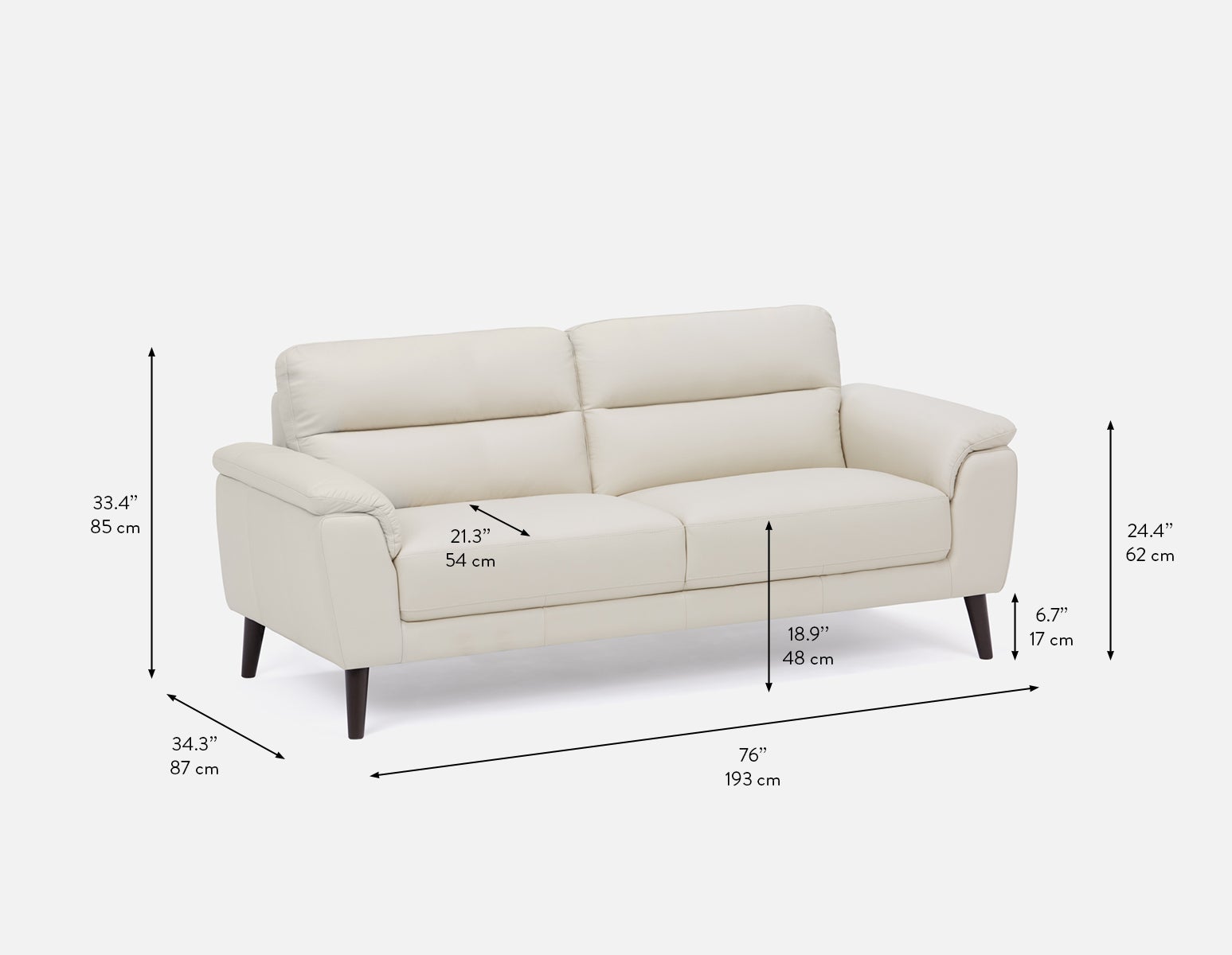 GAMARRA 100% leather modern contemporary sofa undefined
