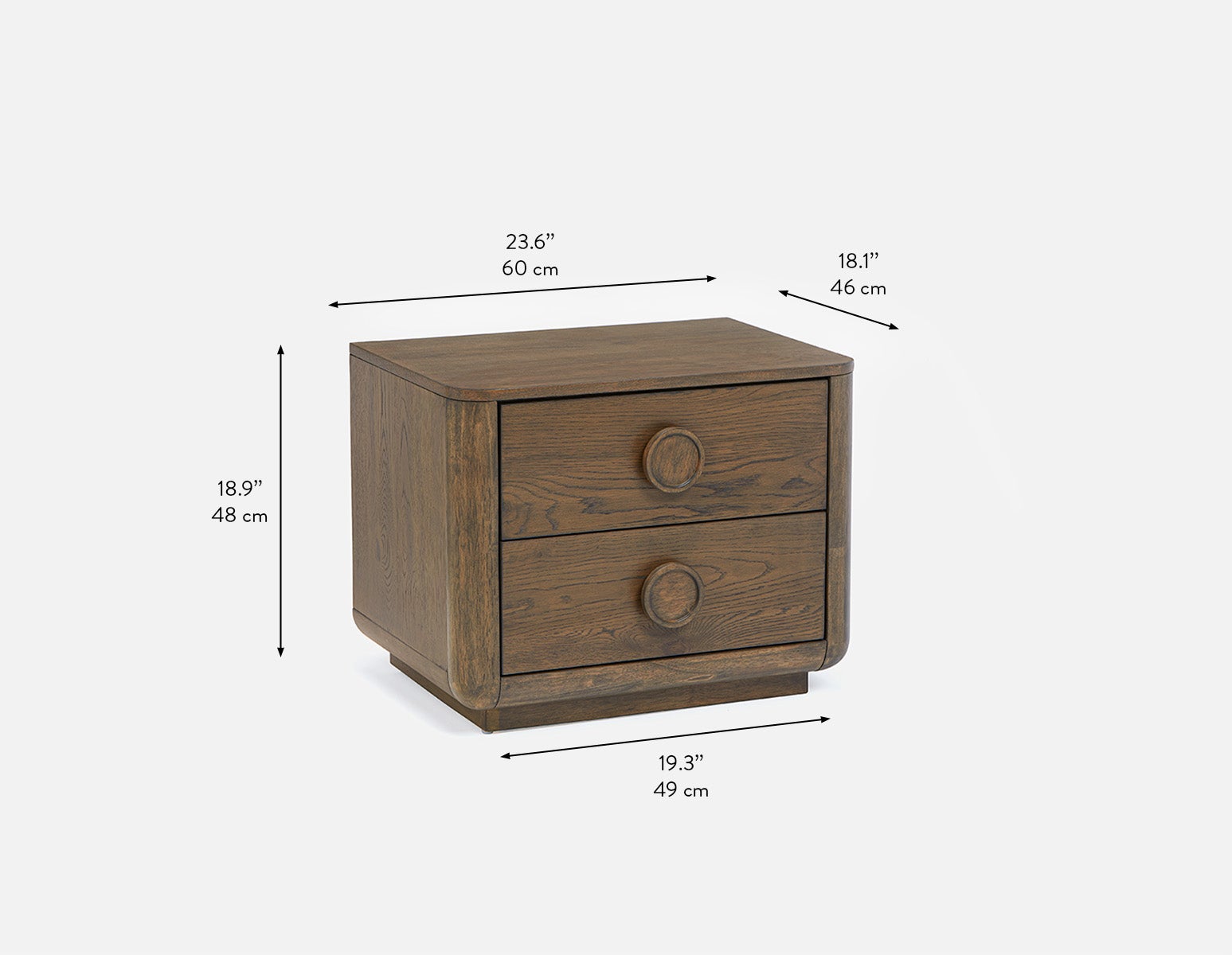 TAVEN rustic modern nightstand undefined