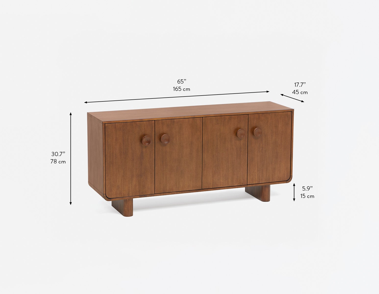 PALMO modern-retro 4-door sideboard undefined
