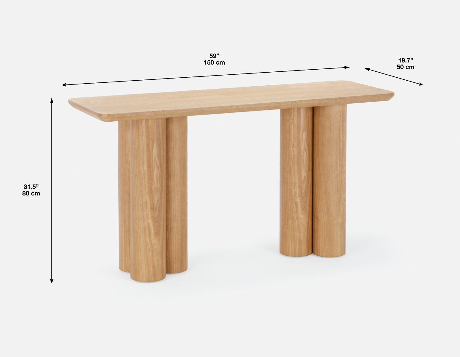 GUIDO console moderne minimaliste 150 cm undefined