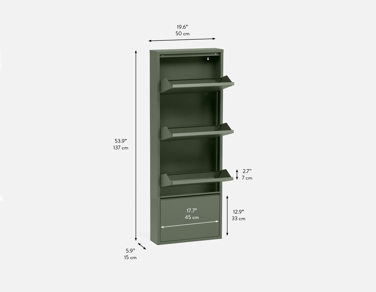 BERT modern 4-door shoe cabinet undefined