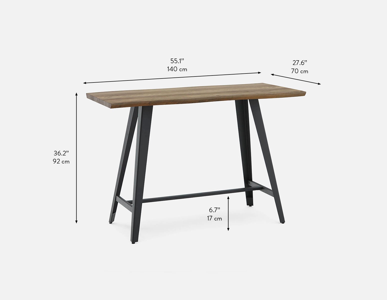 JERRY counter table 92 cm height undefined