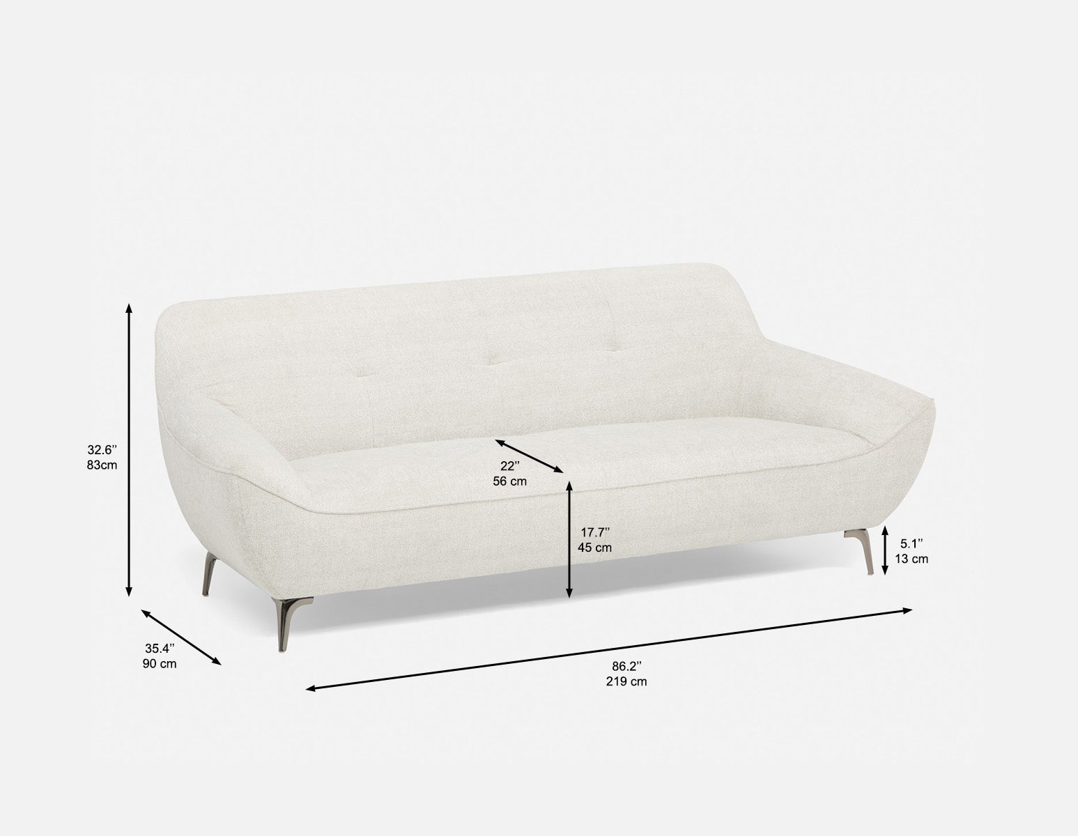 CLOVIS modern style sofa undefined