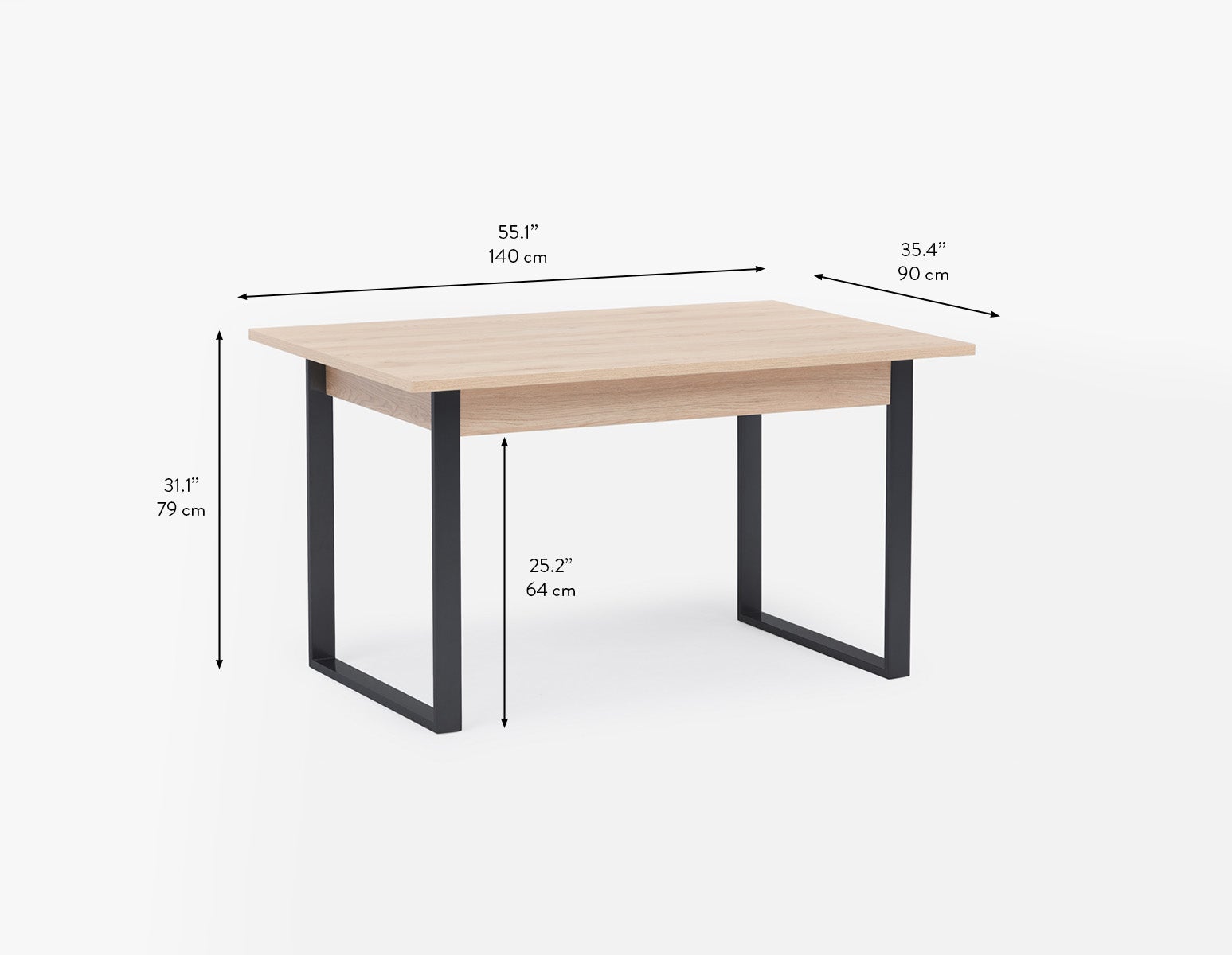 RYA table de salle à manger 140cm moderne contemporaine undefined