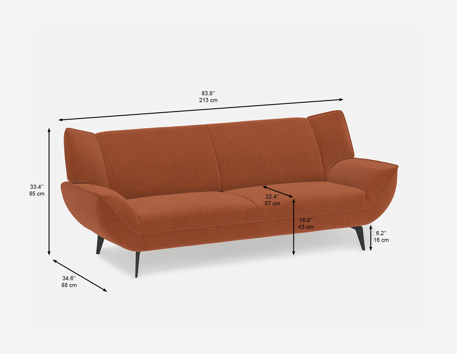 MARJORIE modern contemporary sofa undefined