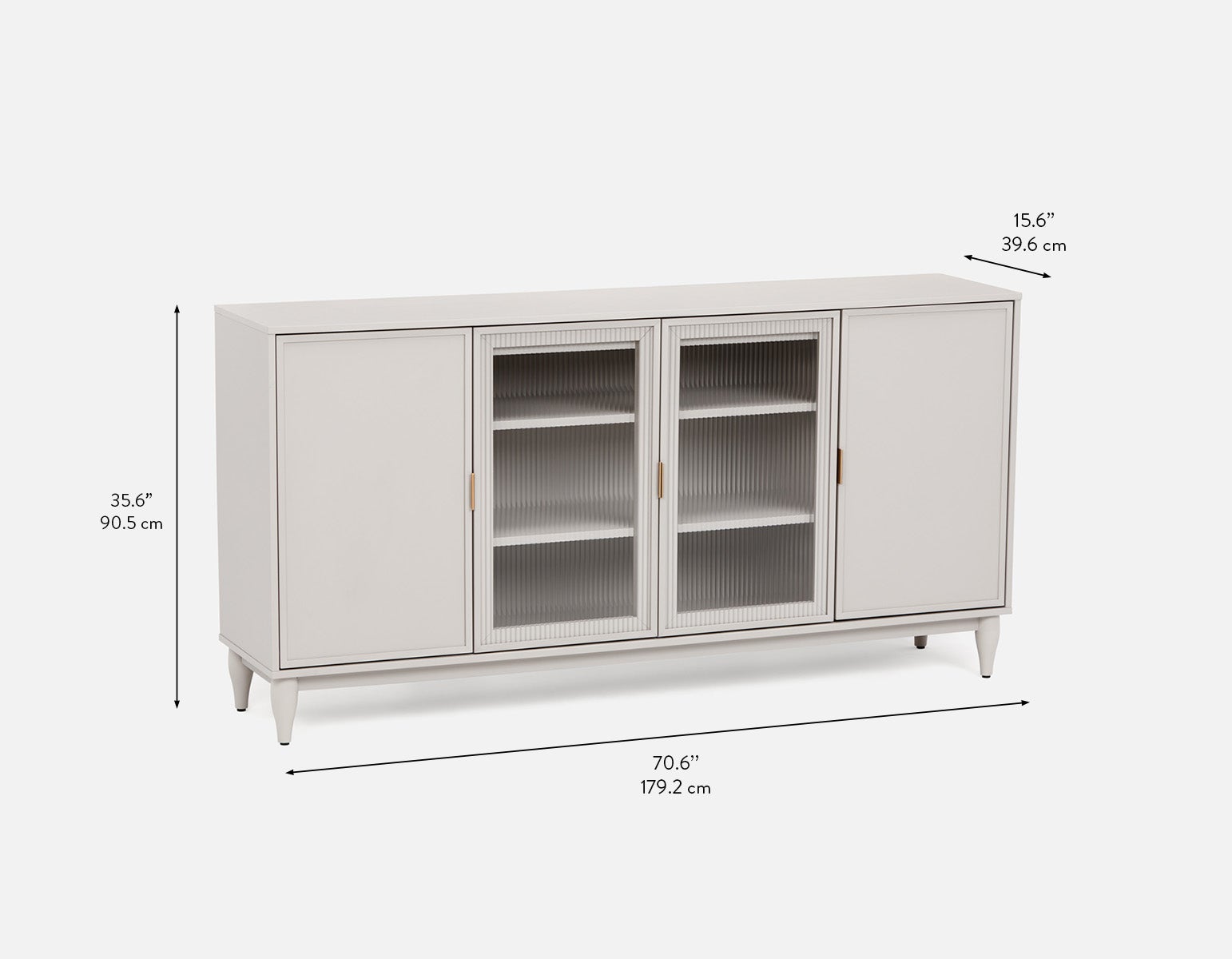 ALLESSIO modern contemporary 4-door sideboard undefined