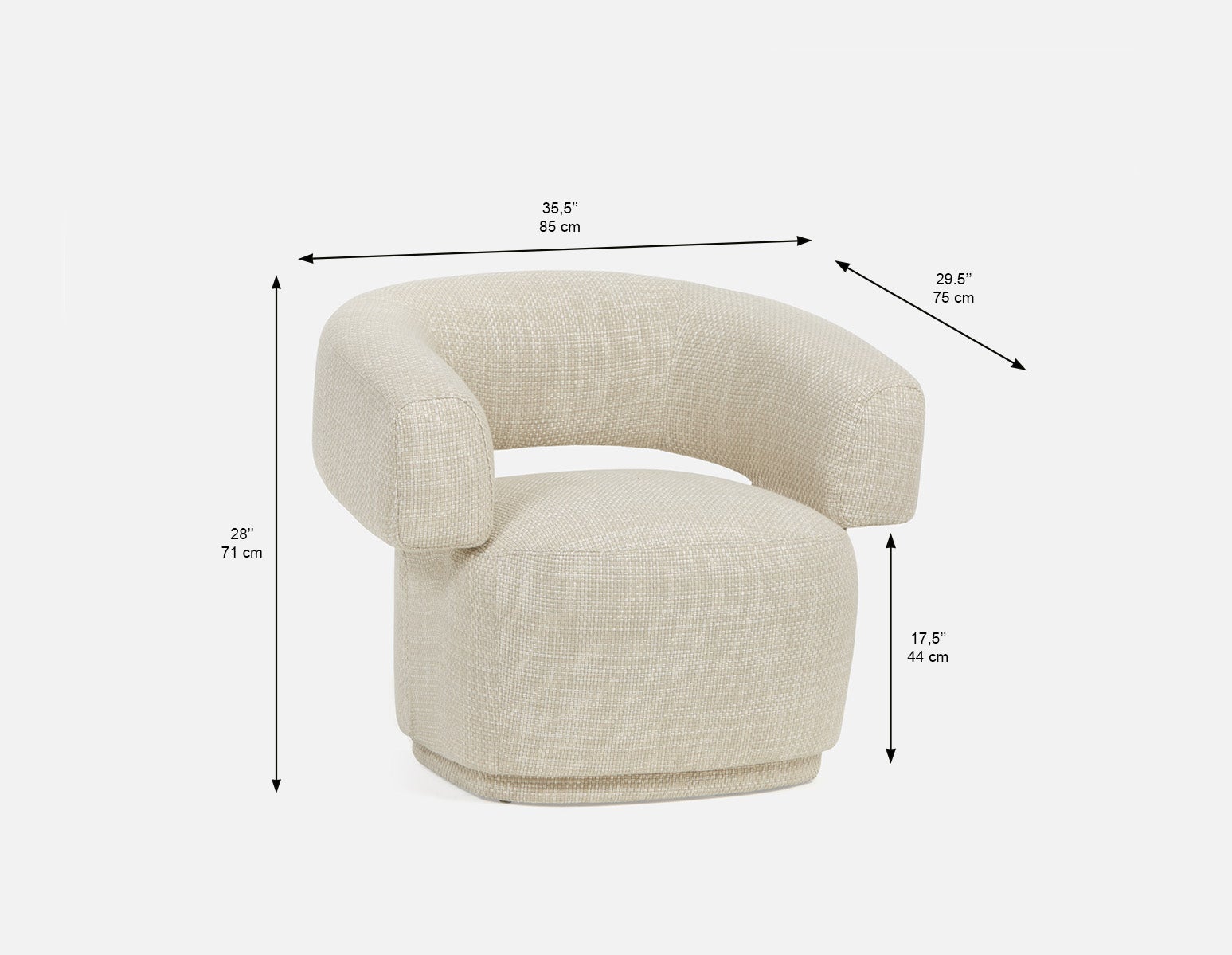 GILBERT fauteuil contemporain undefined