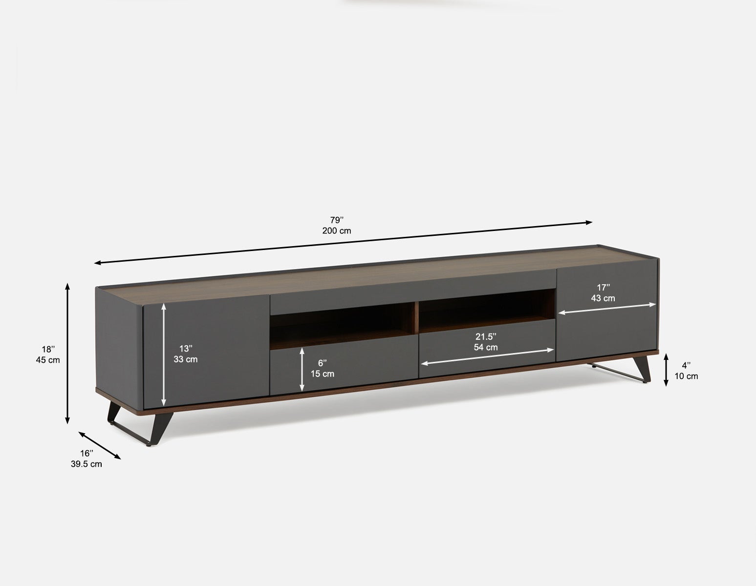 NIKITA contemporary media unit 200 cm undefined