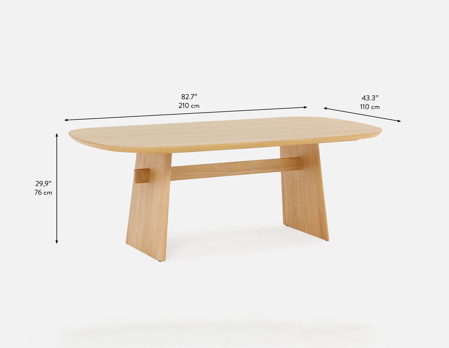 SOLENE table de salle à manger 210 cm undefined