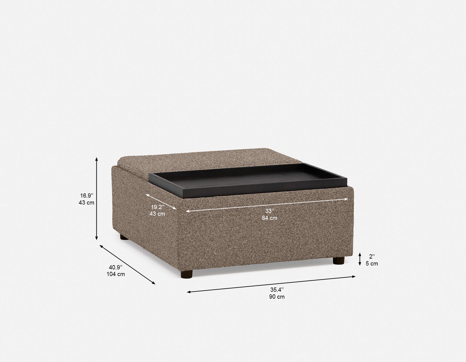 OLISA pouf et table basse contemporain undefined
