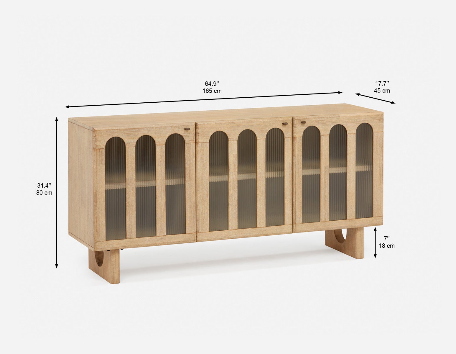 PRIYA elegant 3-door sideboard undefined