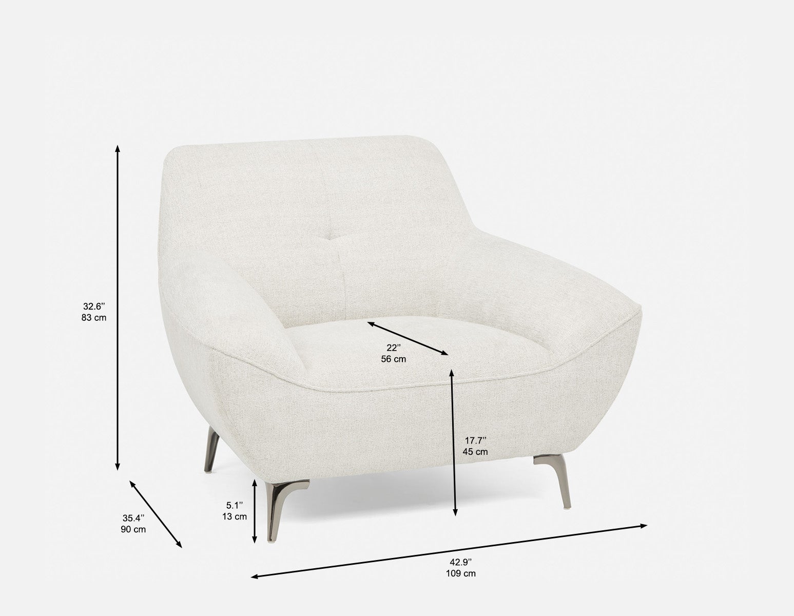 CLOVIS modern style armchair undefined