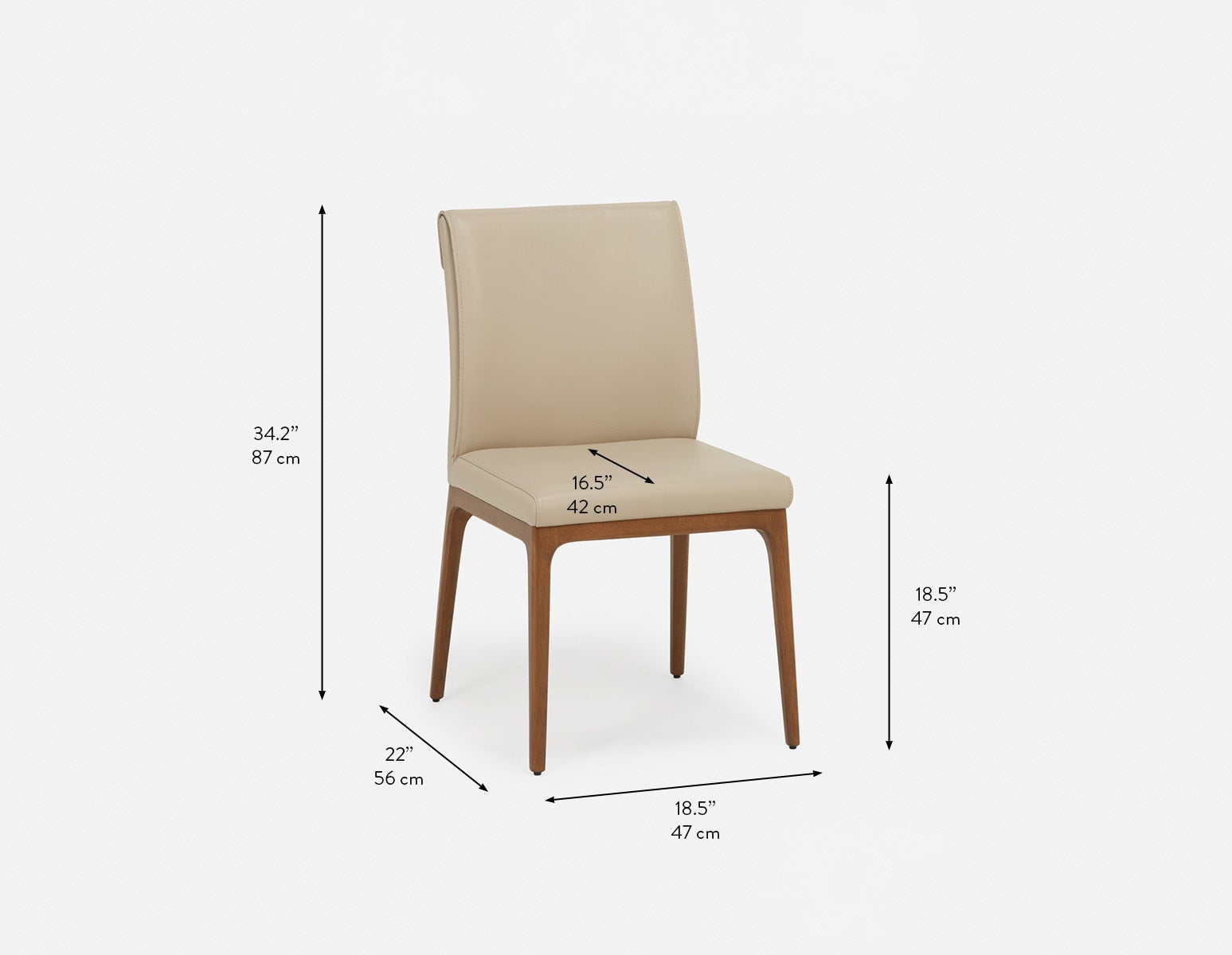 EVA 100% leather modern dining chair undefined