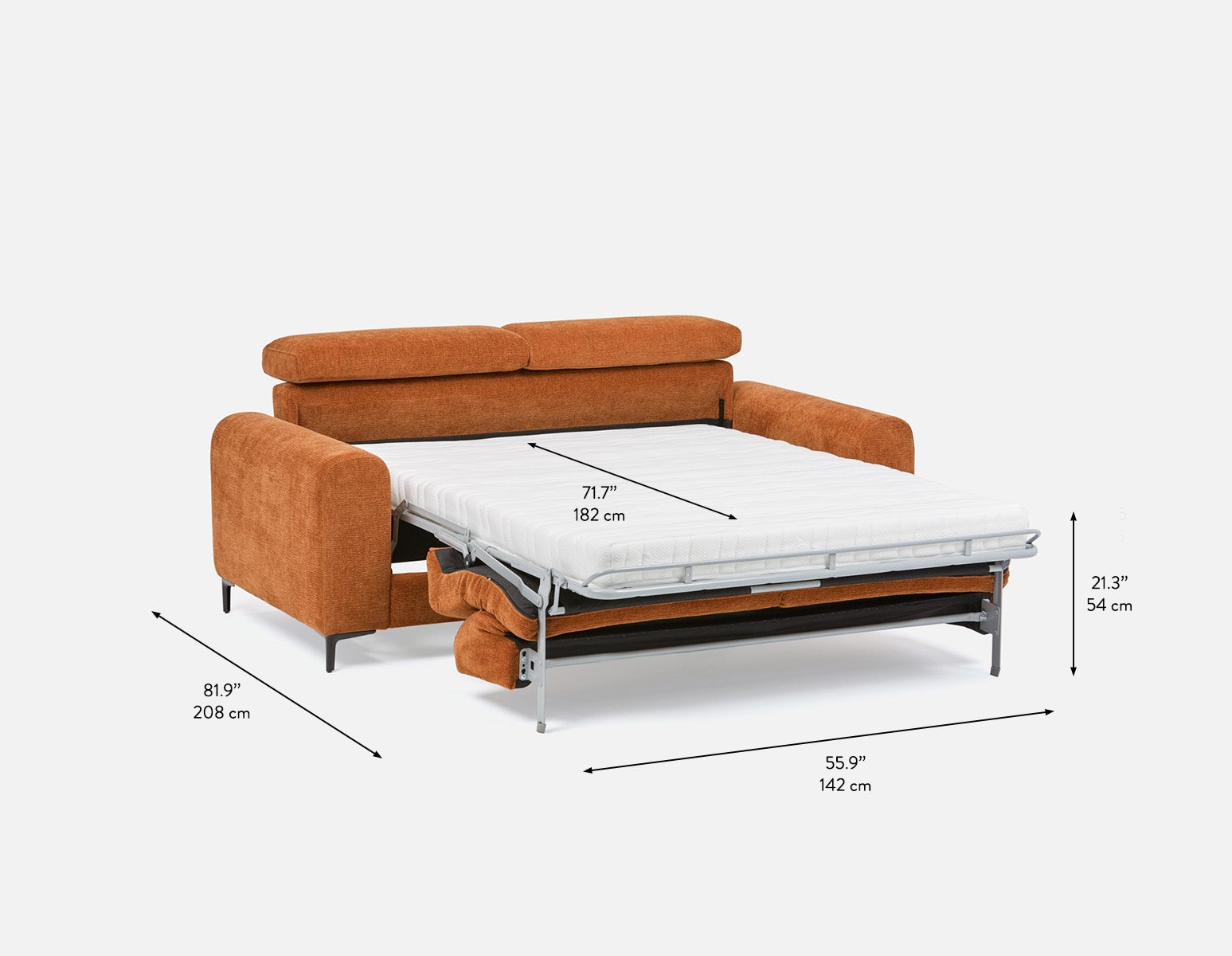 SOVA minimalist contemporary sofa-bed undefined
