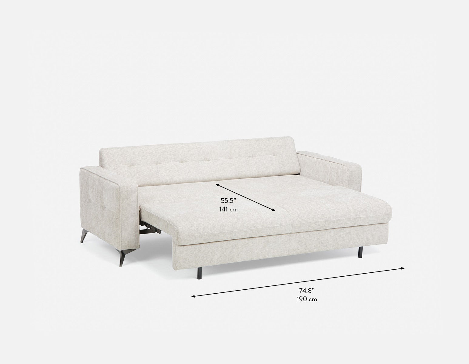 BRAD mid-century modern sofa-bed undefined