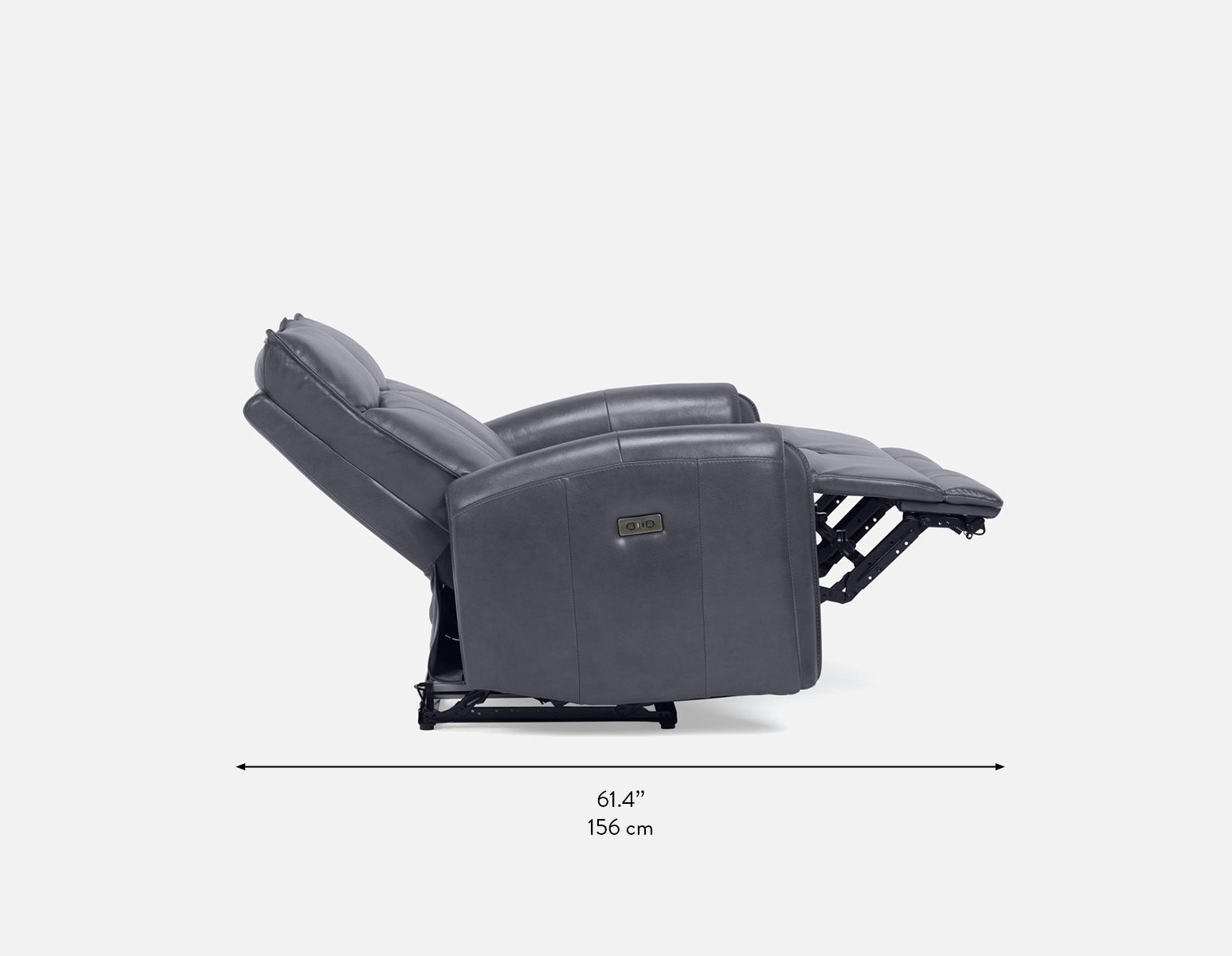 CALVERO causeuse inclinable électrique 100% cuir avec port usb contemporaine undefined