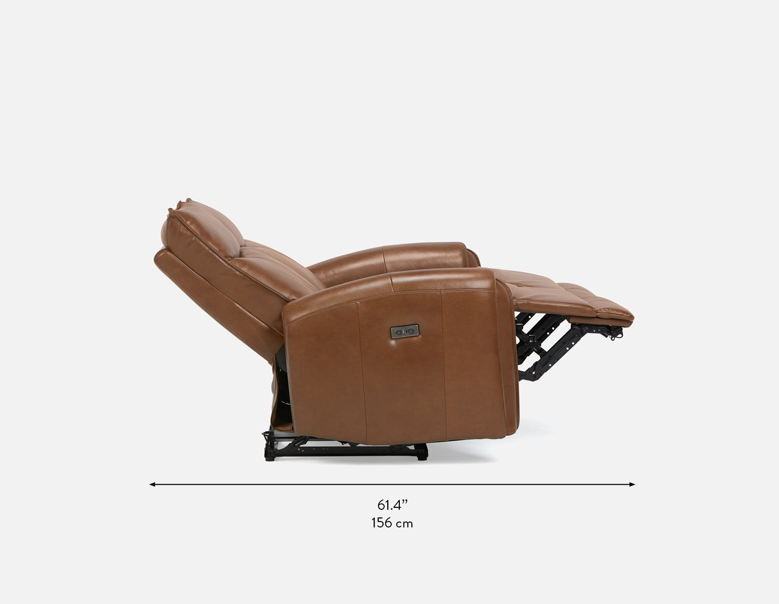 CALVERO causeuse inclinable électrique 100% cuir avec port usb contemporaine undefined
