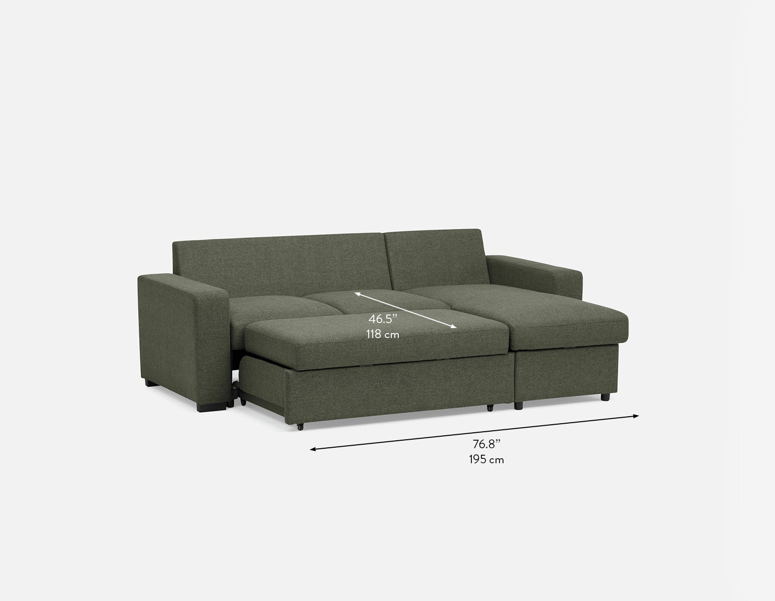MARNIE contemporary interchangeable sectional sofa-bed with storage undefined