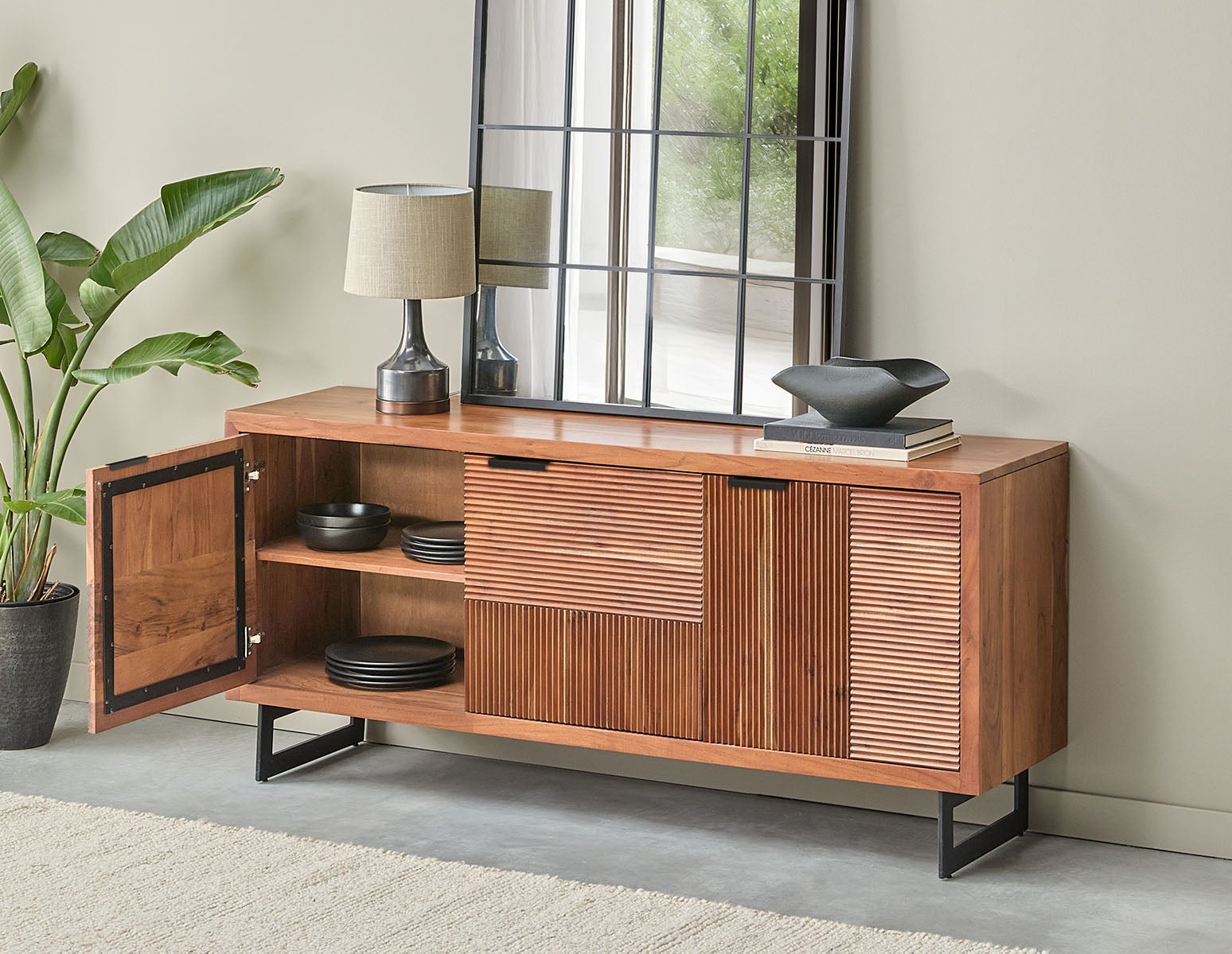 LYON buffet en bois d'acacia 175 cm undefined