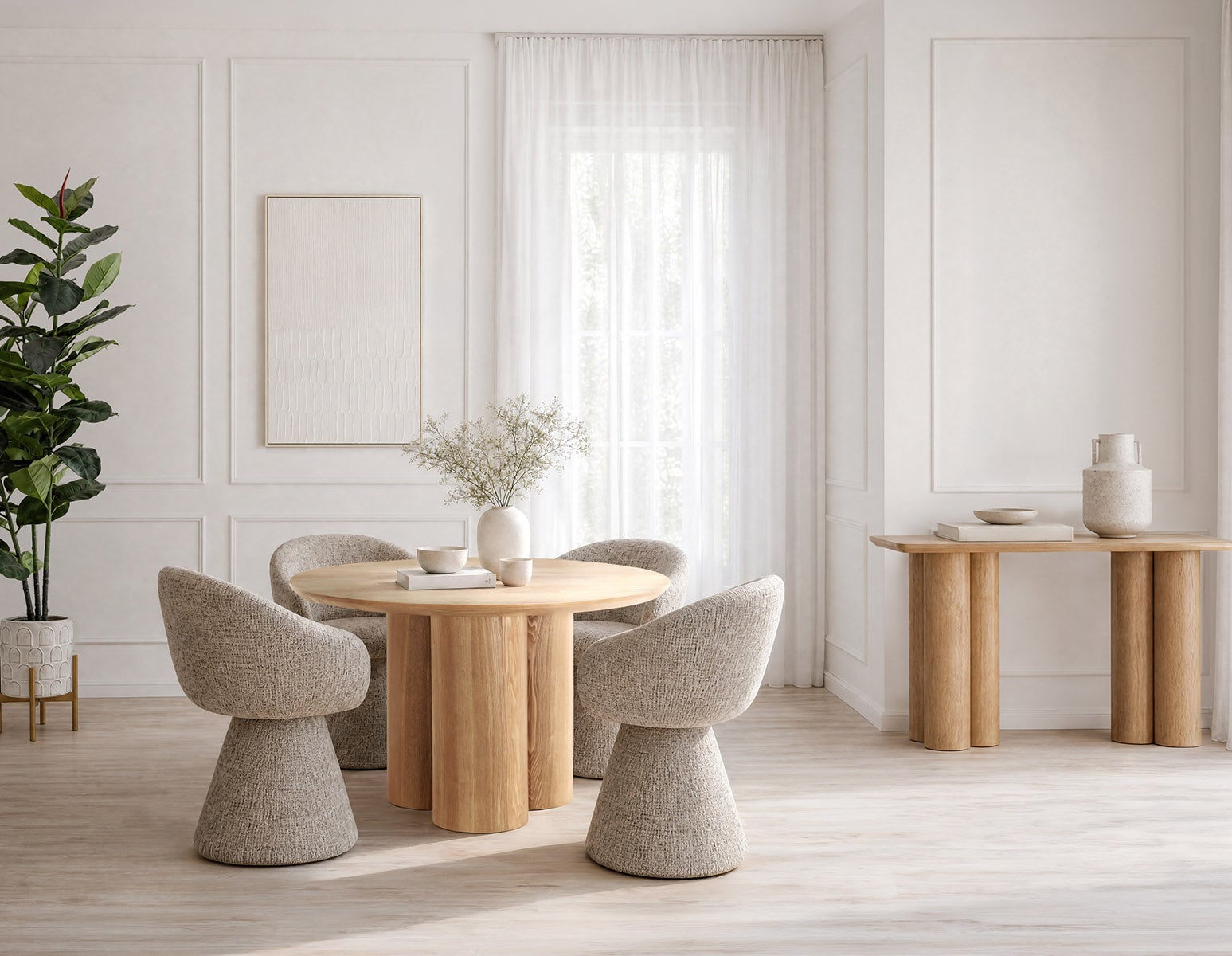 GUIDO modern minimalist round dining table 120 cm undefined