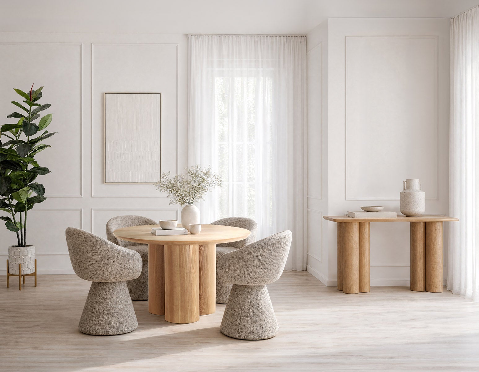 ORAN modern swivel dining armchair undefined