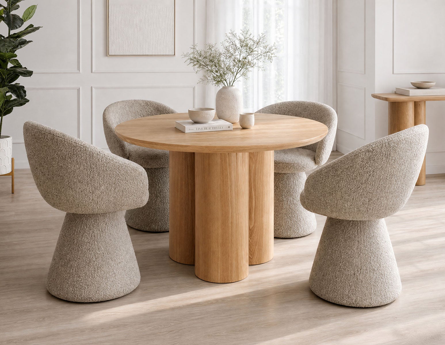 ORAN modern swivel dining armchair undefined