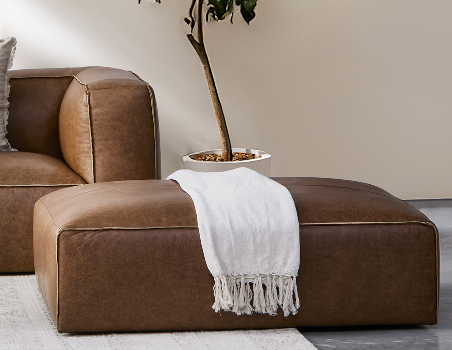 MONTE pouf 100% cuir undefined