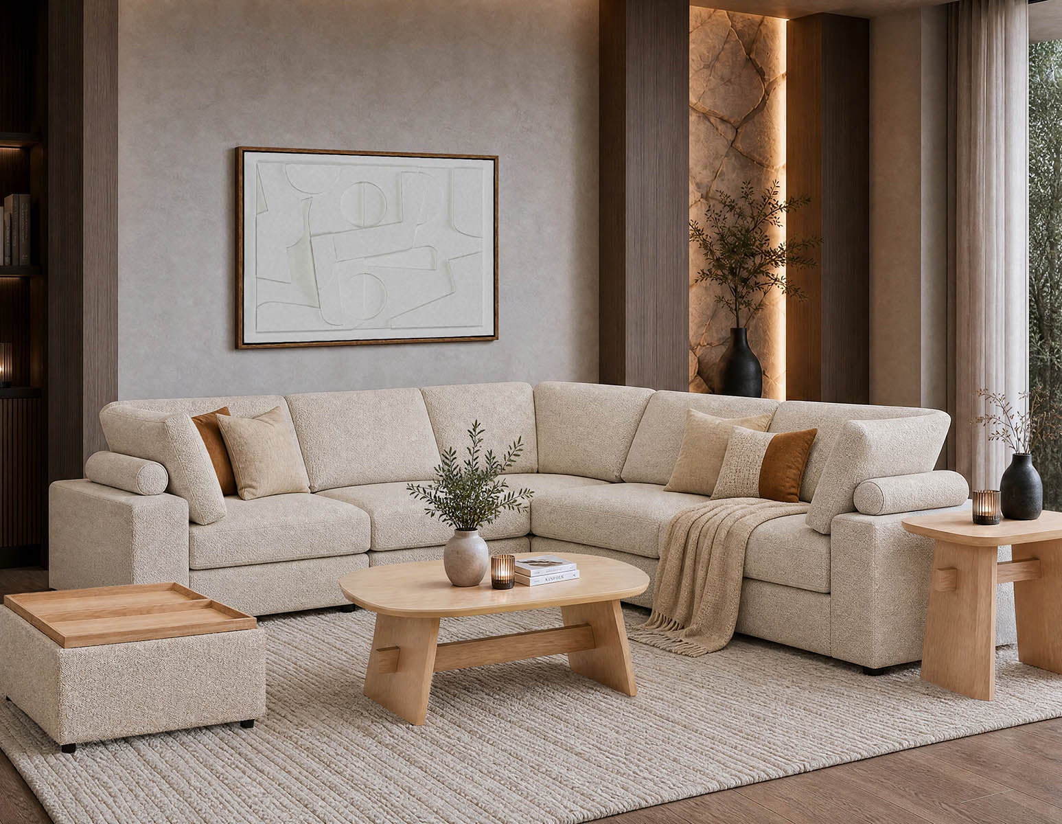SOLENE modern scandinavian coffee table 110cm undefined