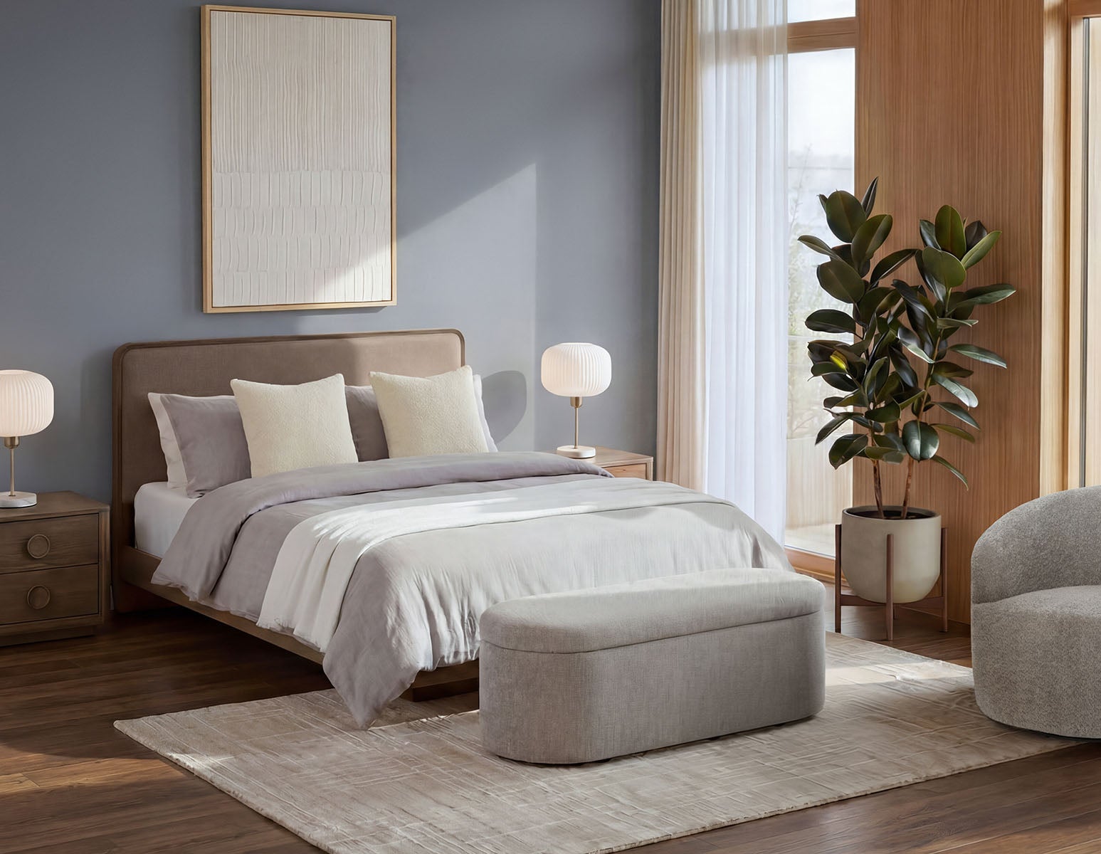 NOEMI floating queen size bed undefined