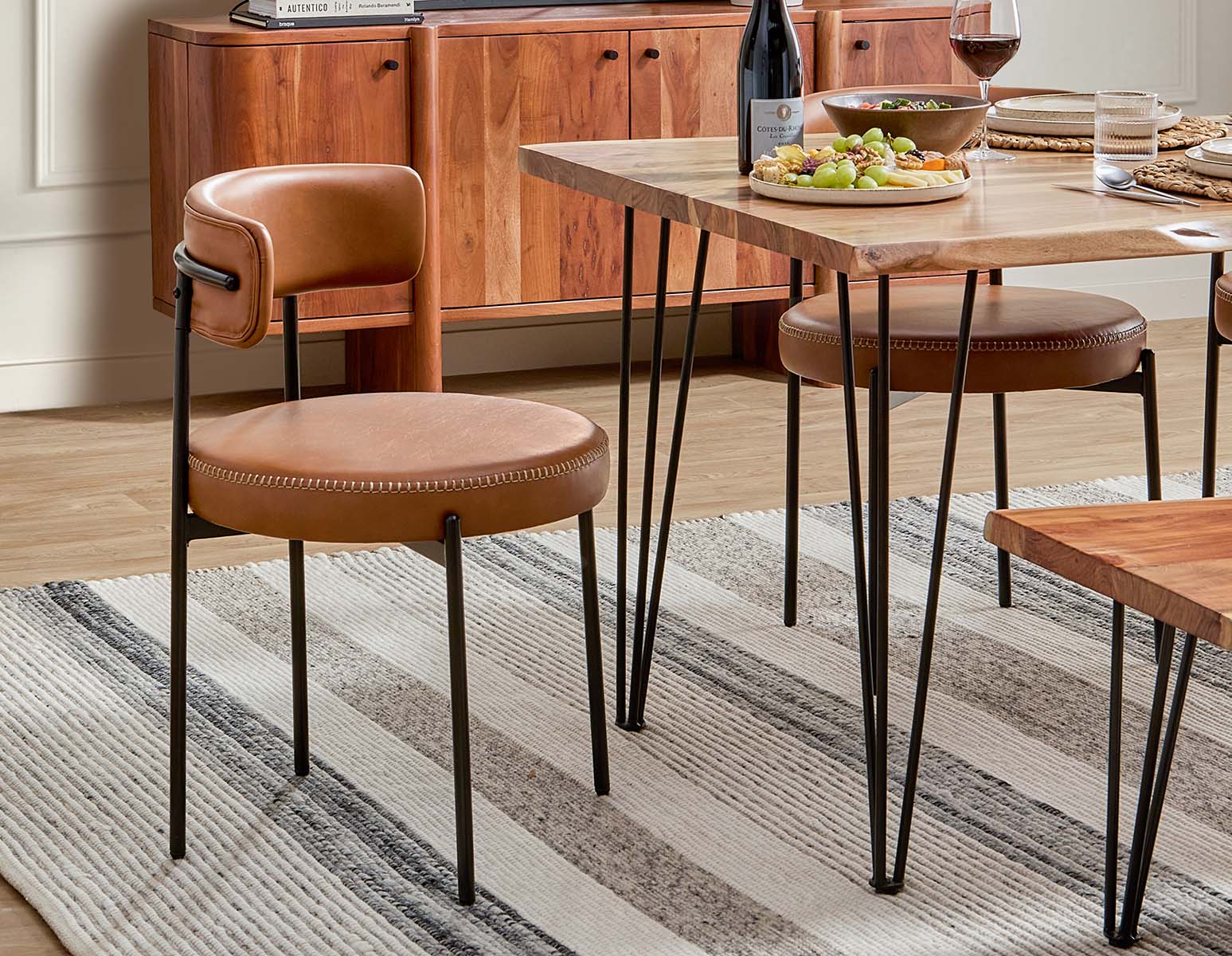 KURO industrial-modern dining chair undefined