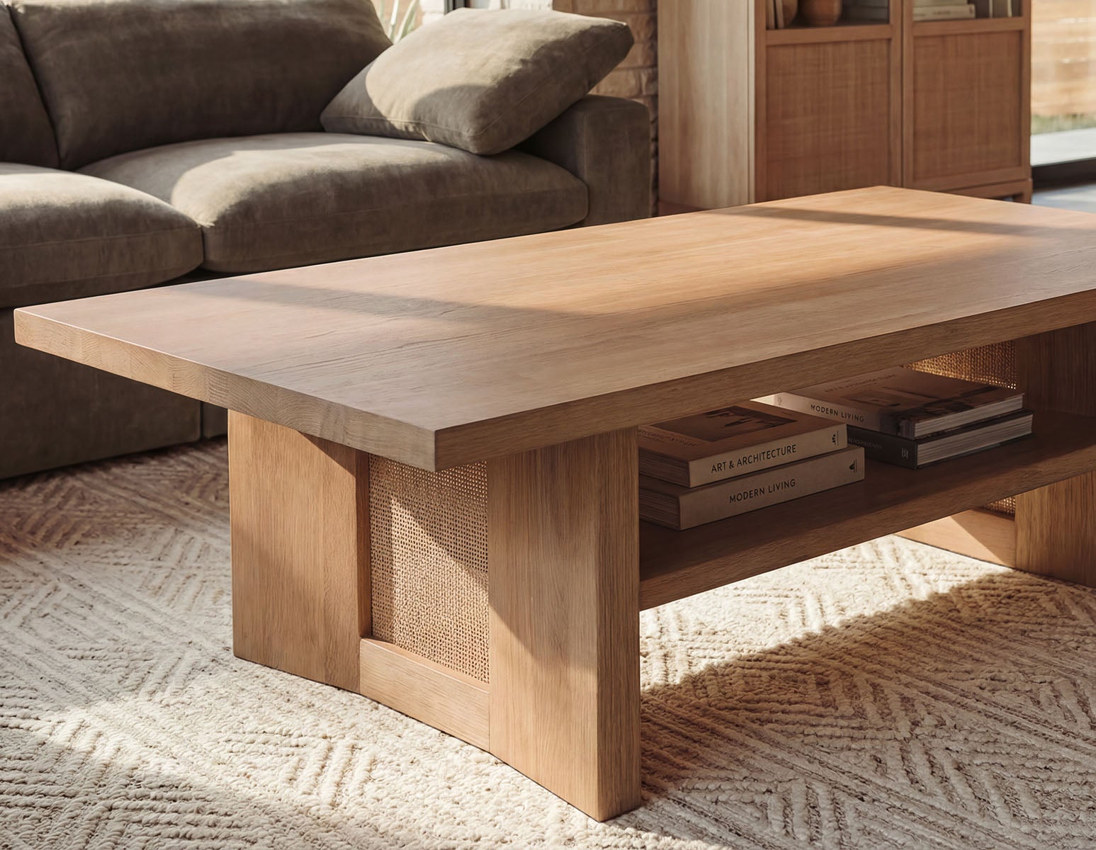 GILLIS modern farmhouse coffee table undefined