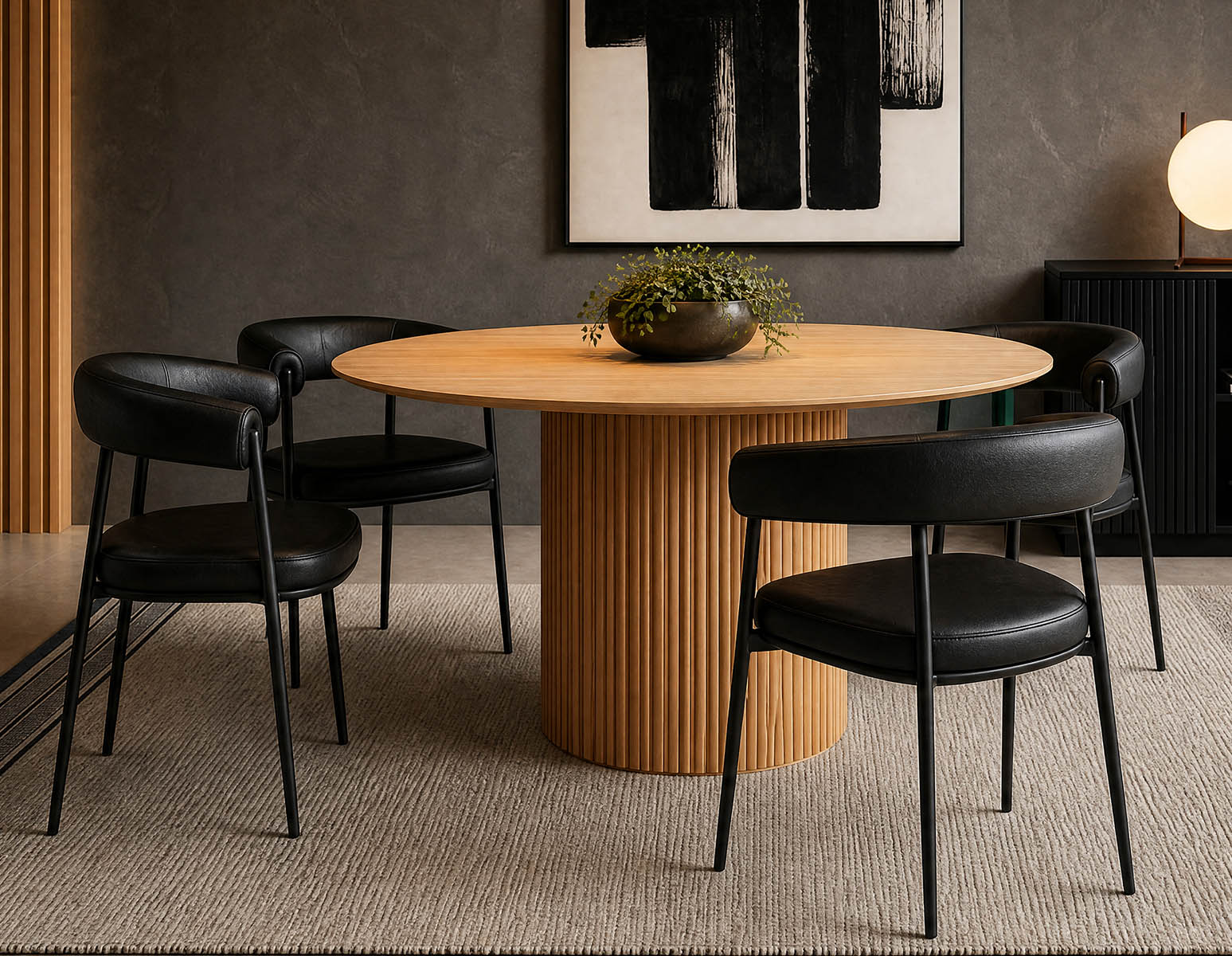 TAURO leatherette chair, brushed frame undefined