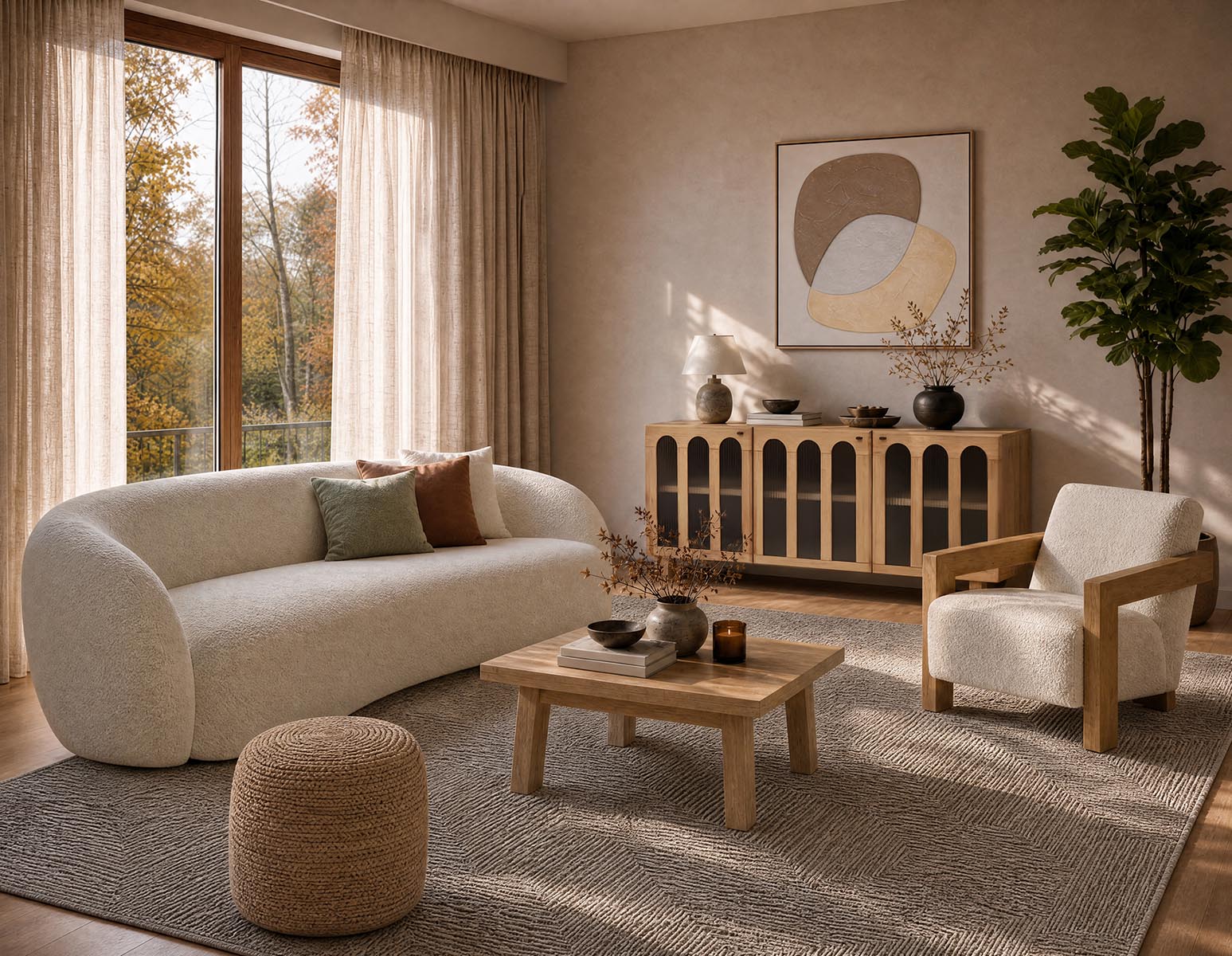 REILLY pouf en jute tressé undefined