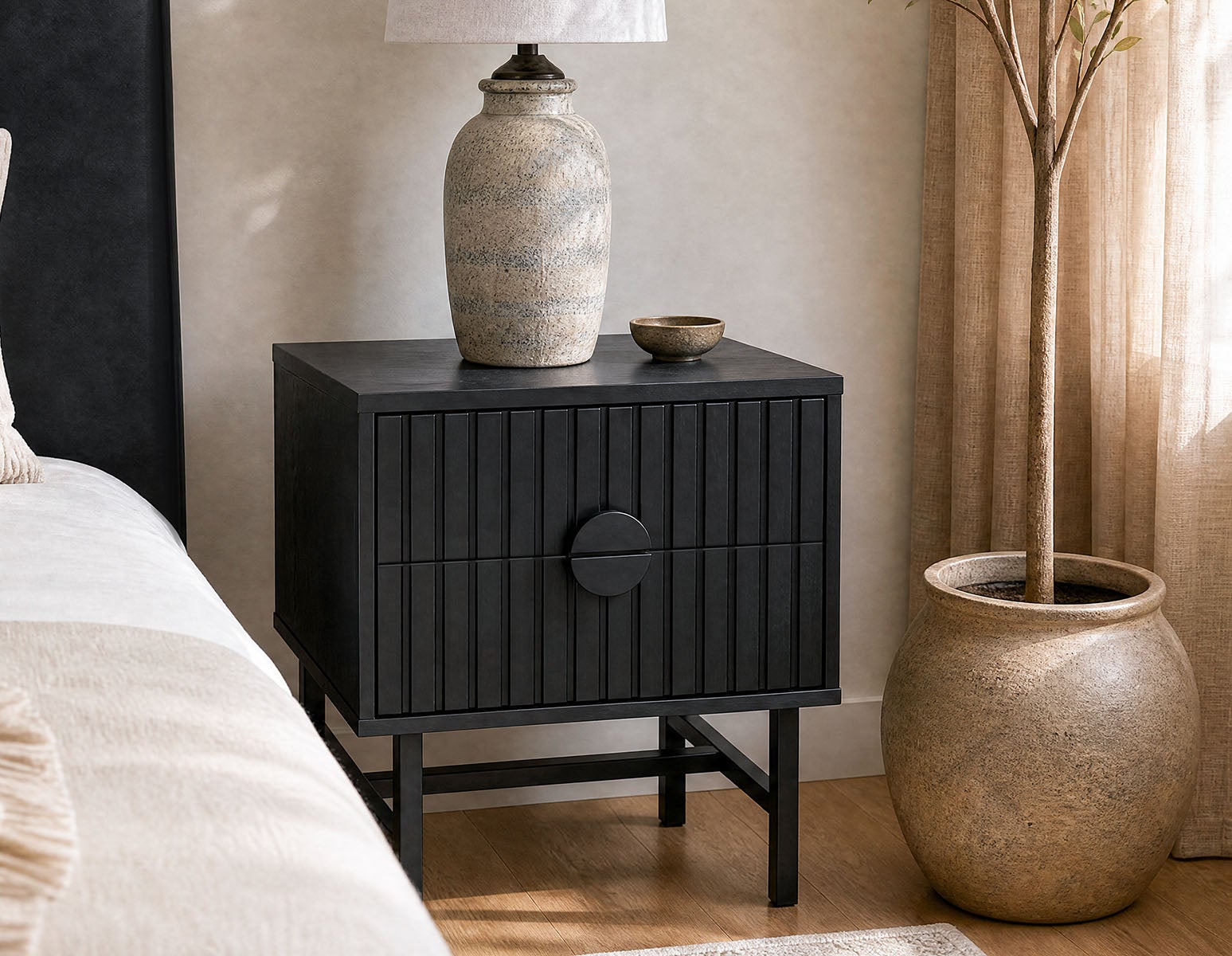 MONTANA modern 2-drawer nightstand undefined