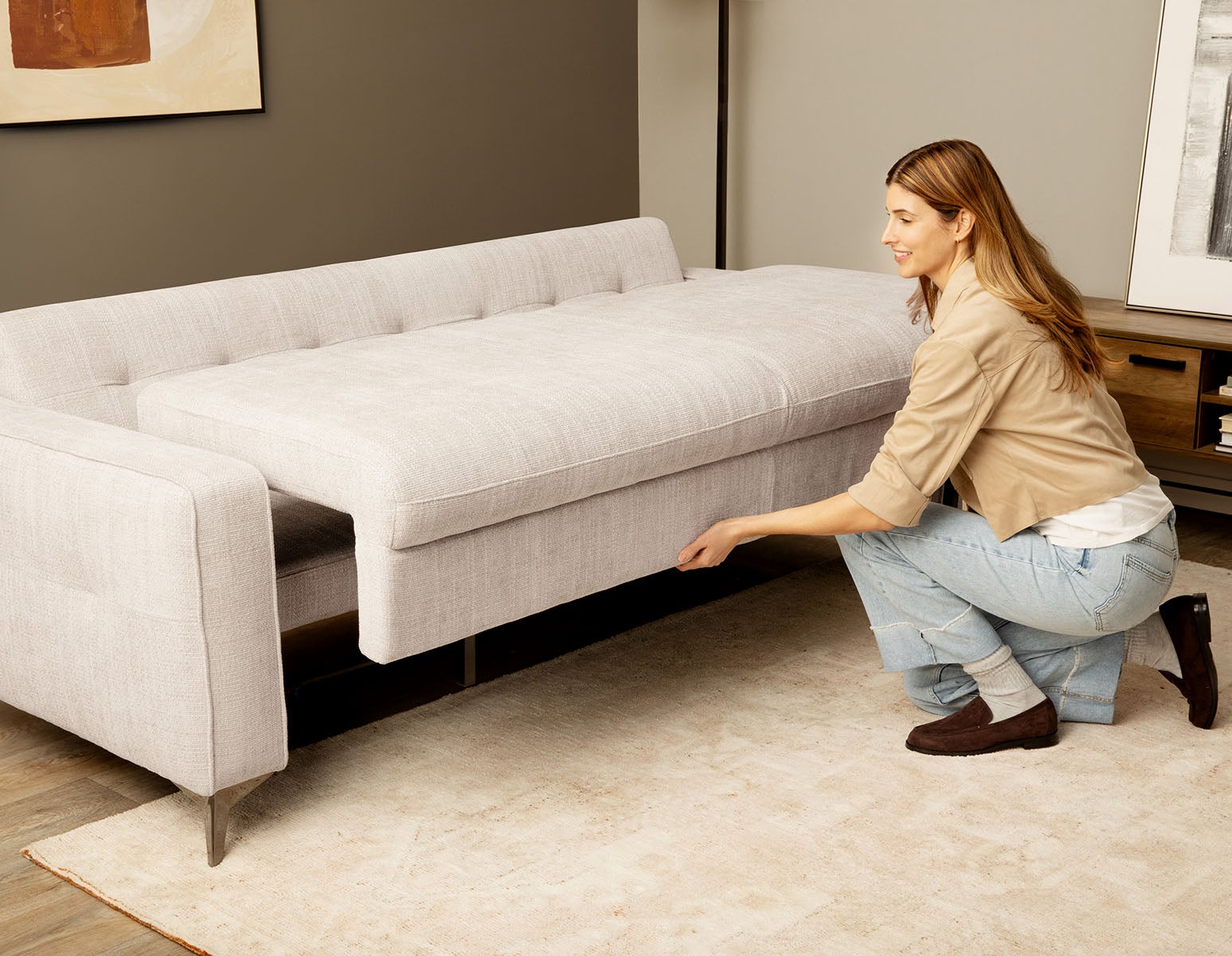BRAD mid-century modern sofa-bed undefined
