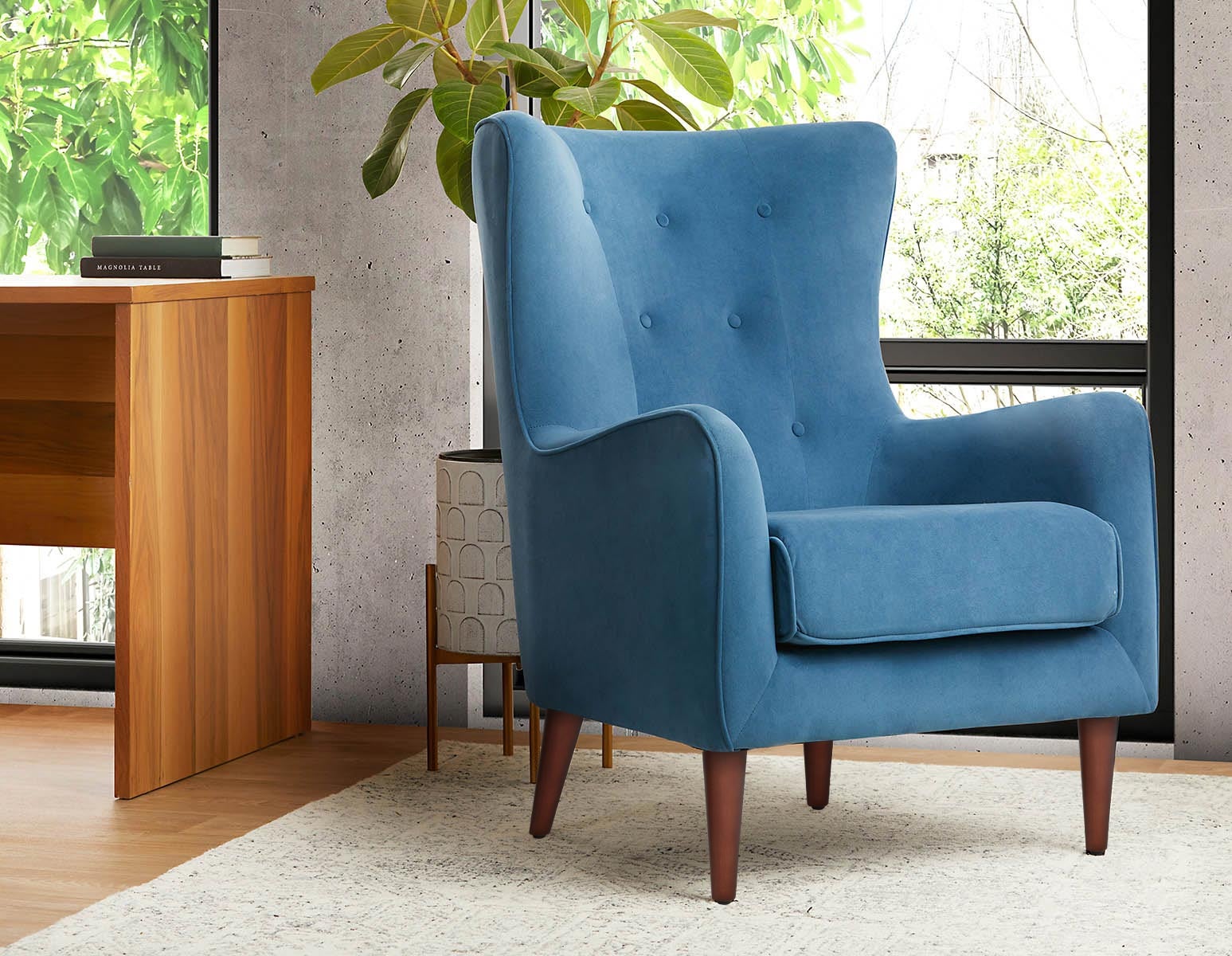 POLO contemporary tufted armchair undefined