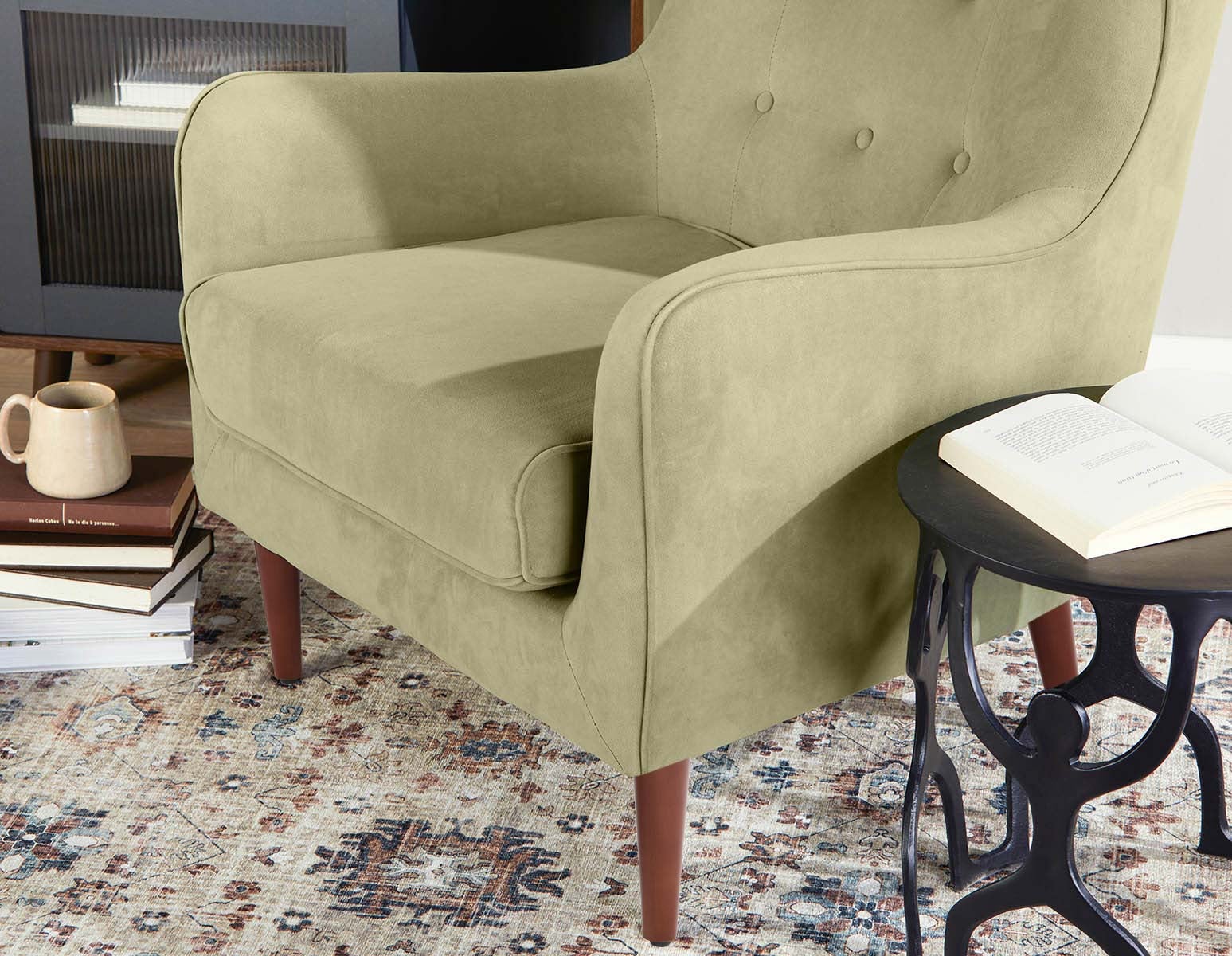 POLO contemporary tufted armchair undefined