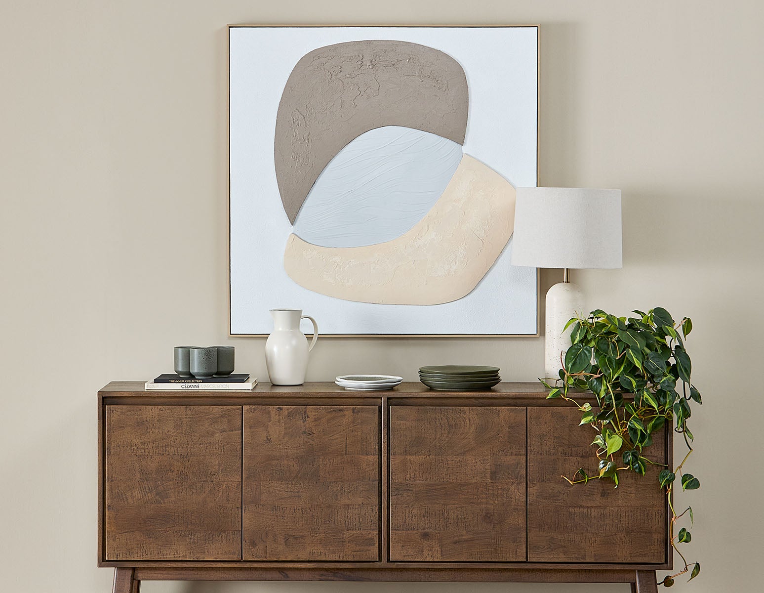 LUDLOW framed wall art 103 x 103cm undefined