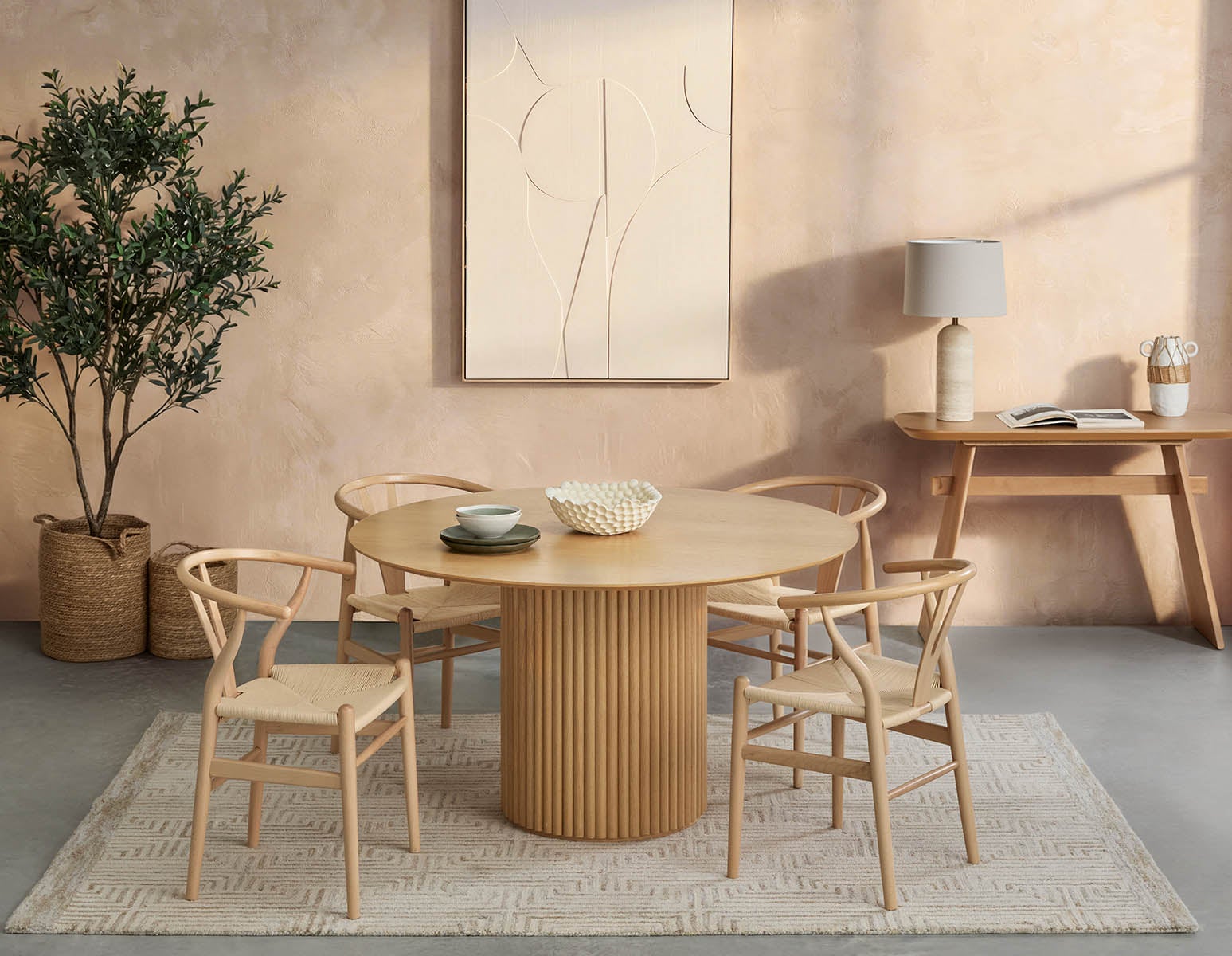 RHODES table de salle à manger ronde 135cm undefined