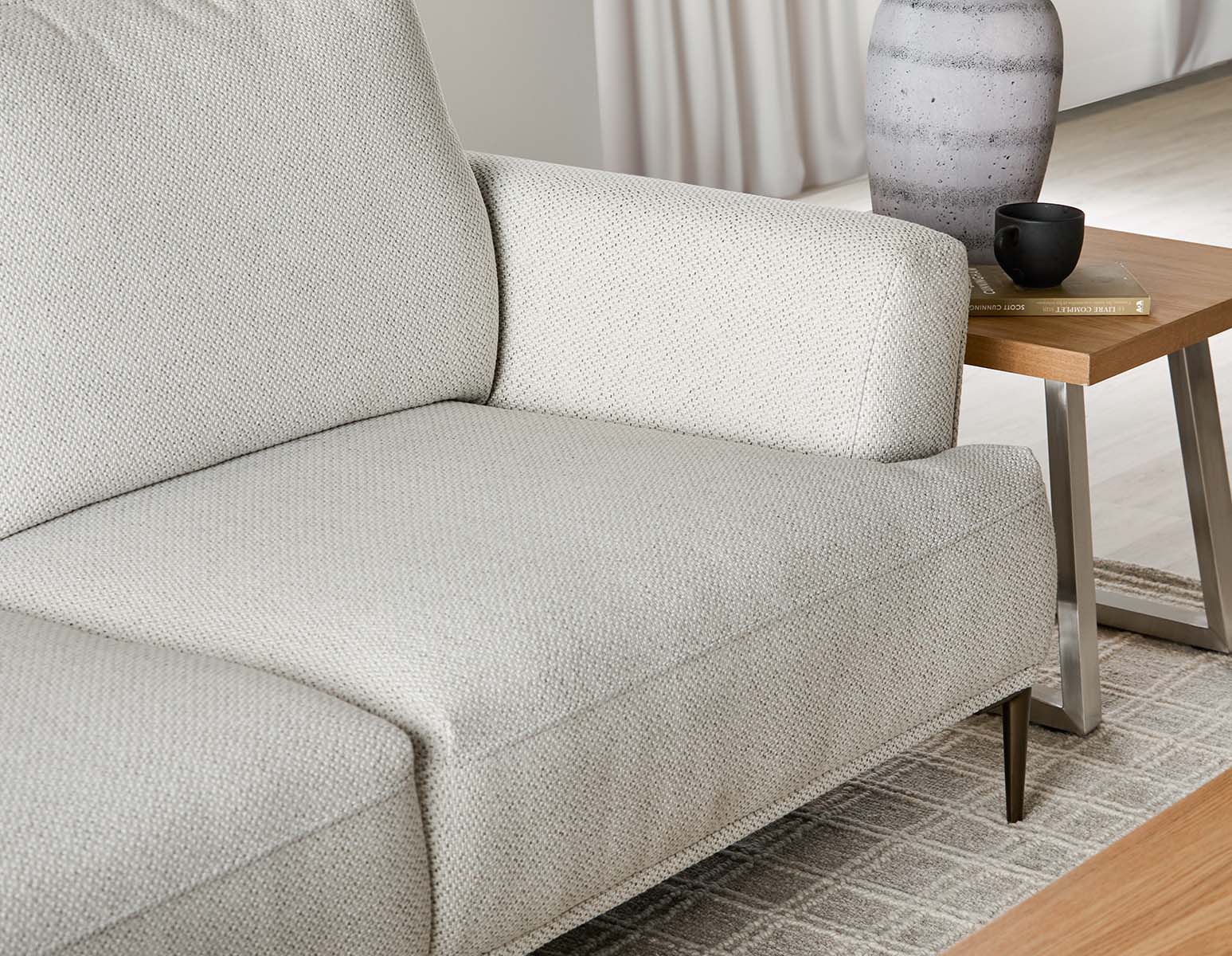 VICTOR contemporary left-facing sectional sofa undefined
