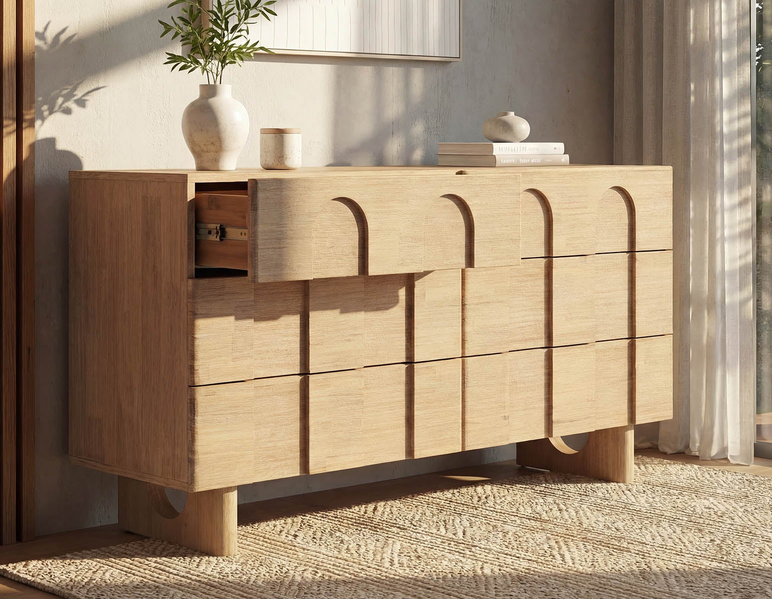 PRIYA elegant 6-drawer chest undefined