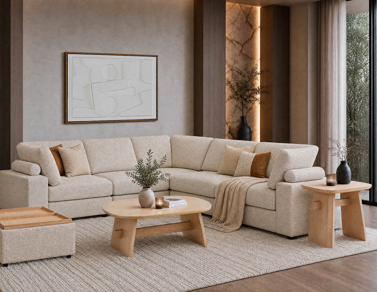 SOLENE modern scandinavian end table undefined