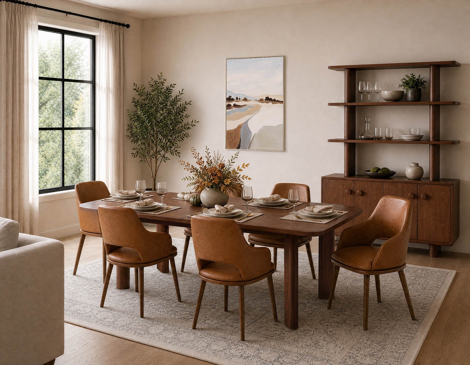 VITTA 100% leather modern contemporary dining chair undefined