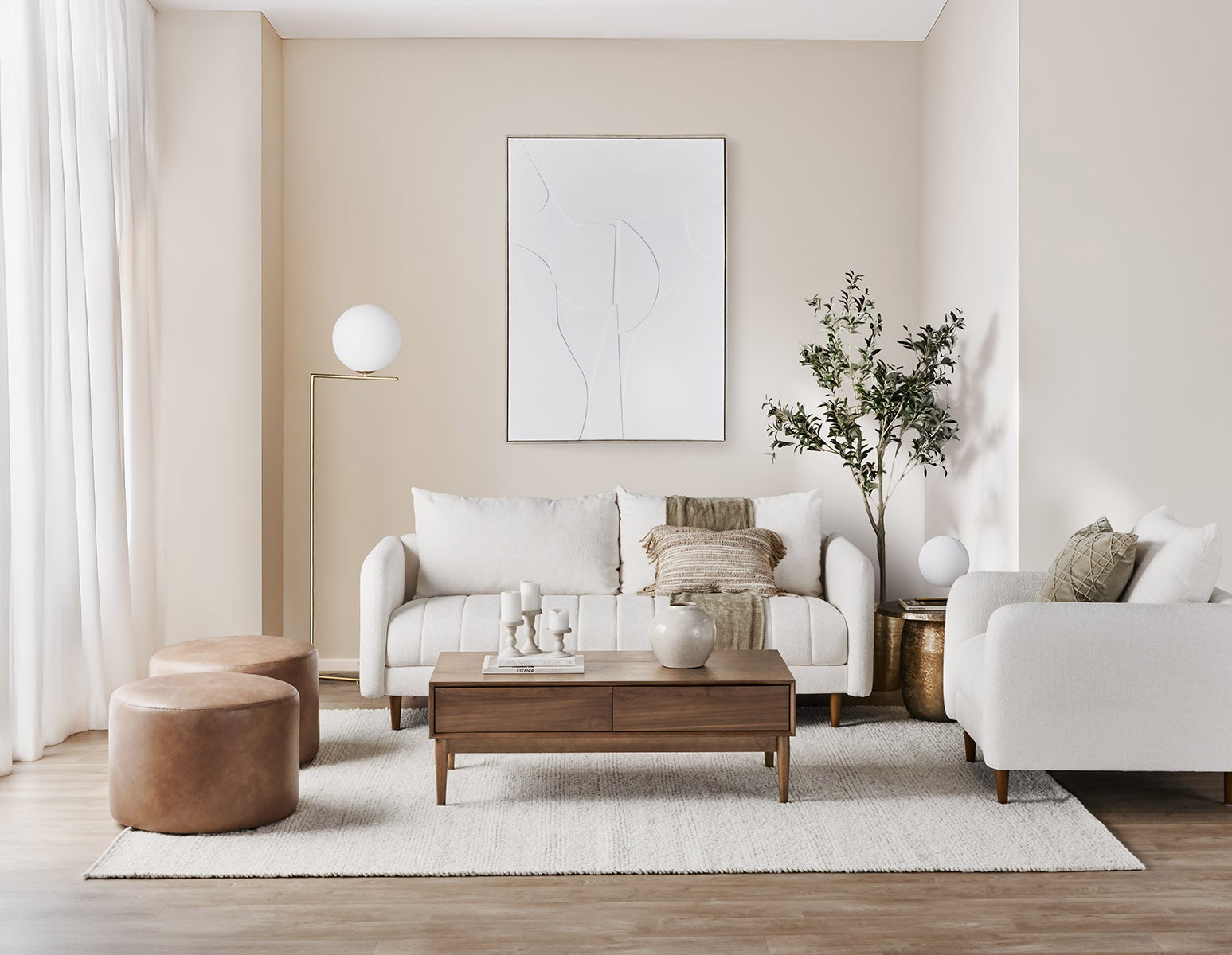 VASTO leatherette ottoman undefined