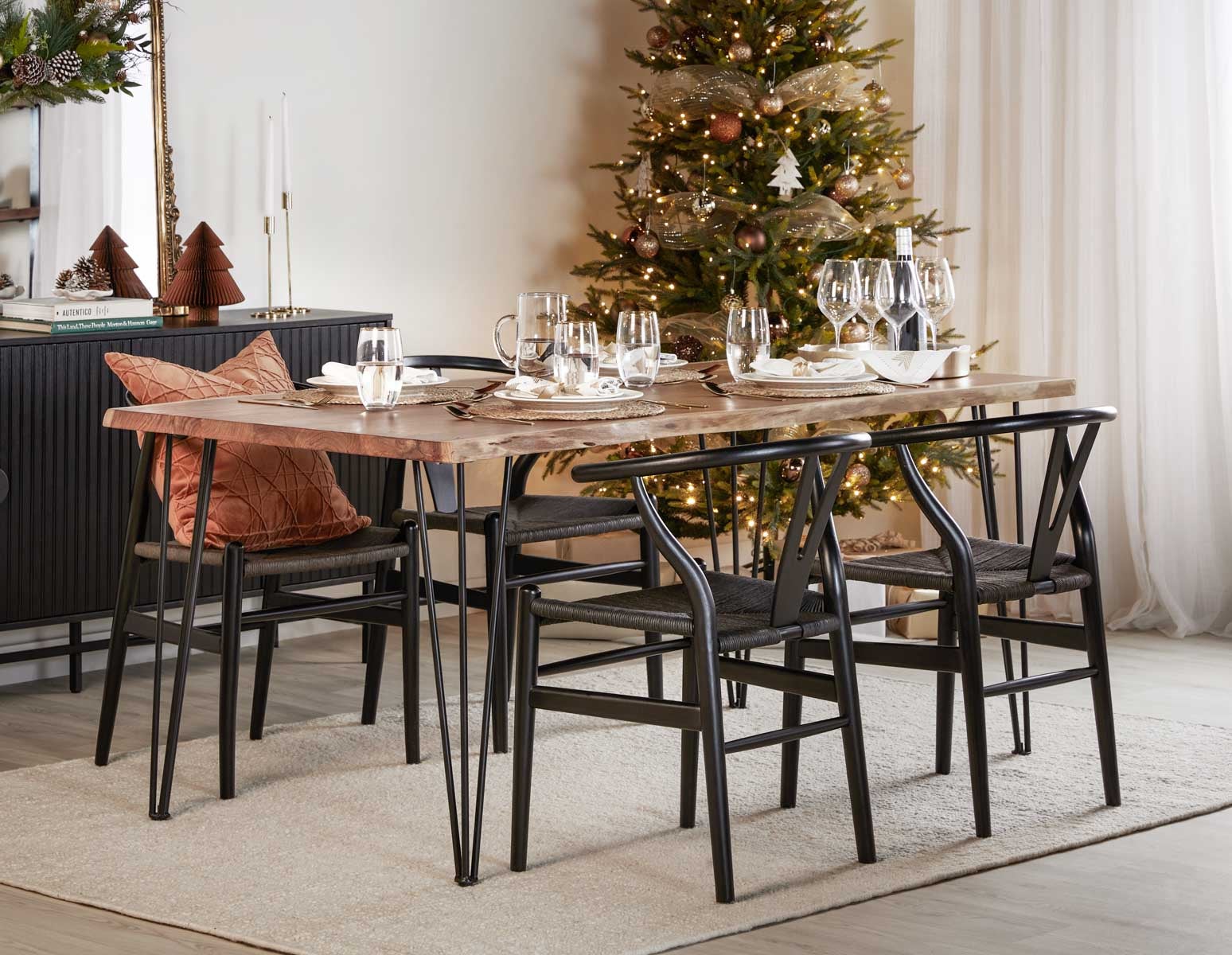 RENO table en bois d'acacia massif 180 cm undefined
