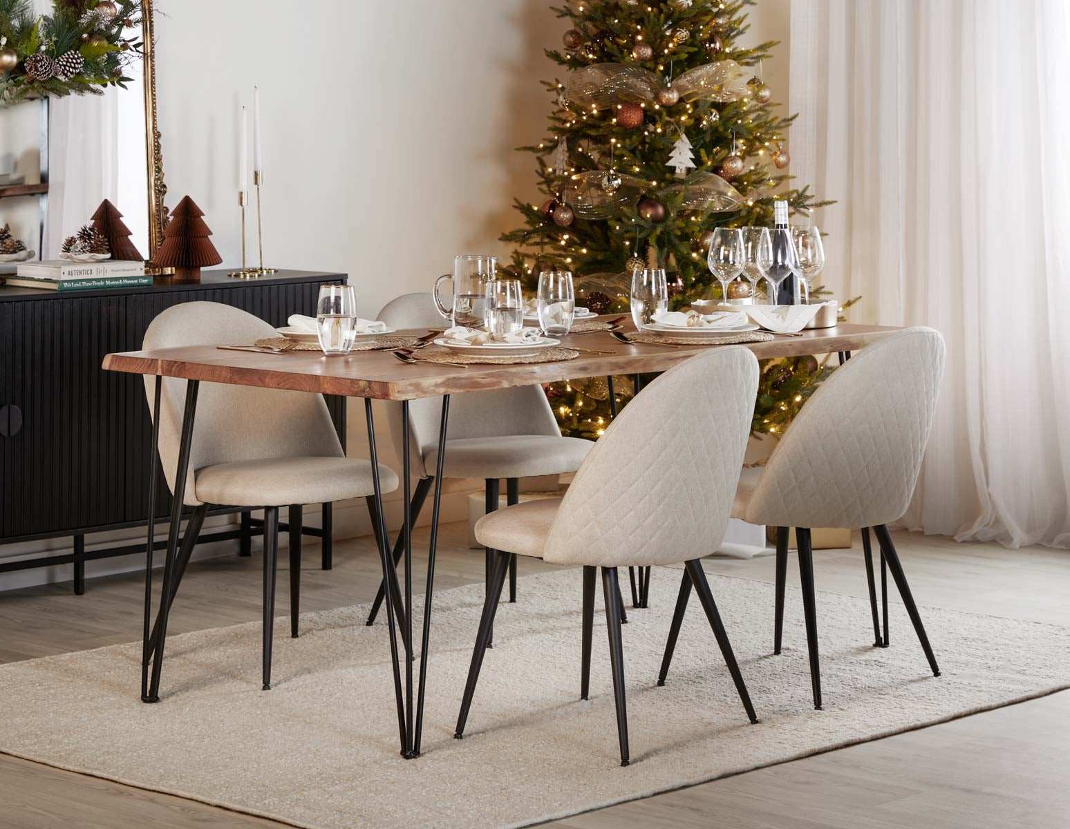 RENO table en bois d'acacia massif 180 cm undefined