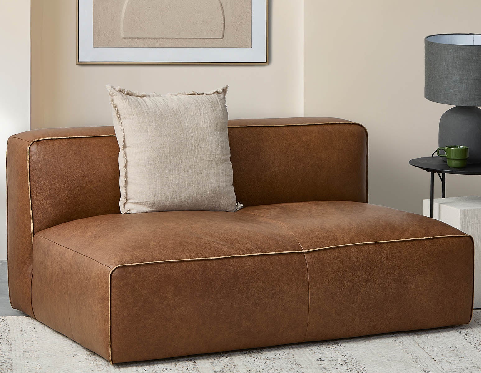 MONTE 100% leather classic loveseat sofa undefined